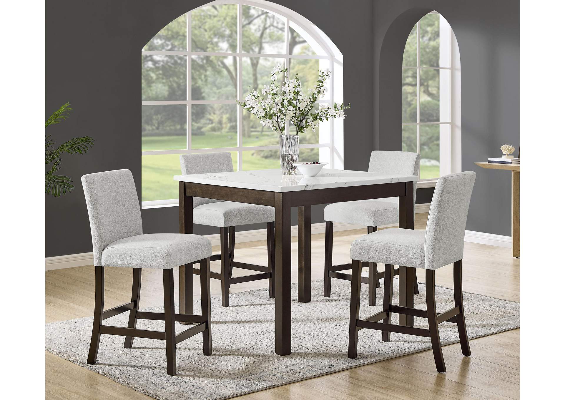 LENNON 5-PACK COUNTER HEIGHT SET - BROWN image 3