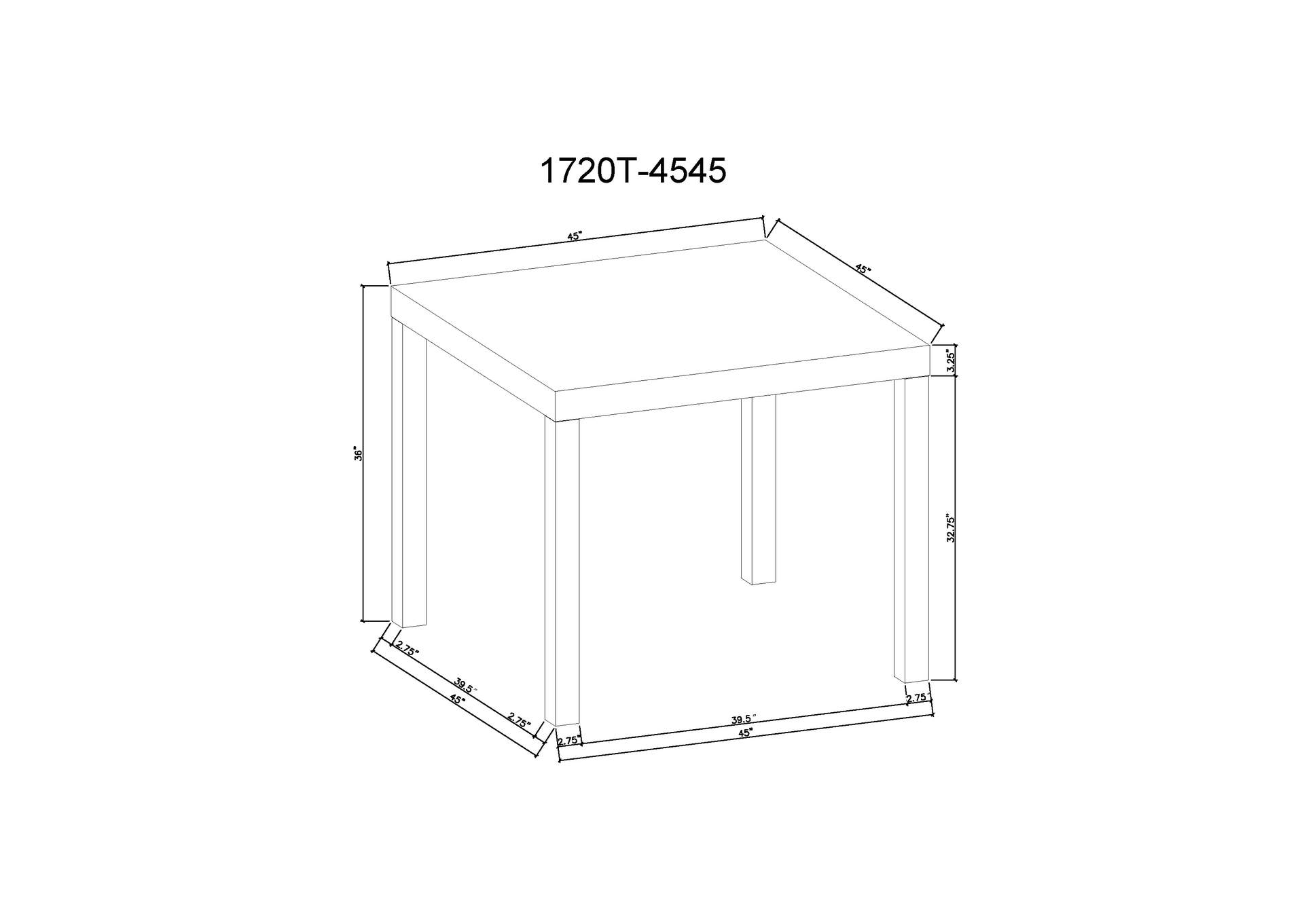 VEGA FAUX MARBLE COUNTER HEIGHT TABLE image 7