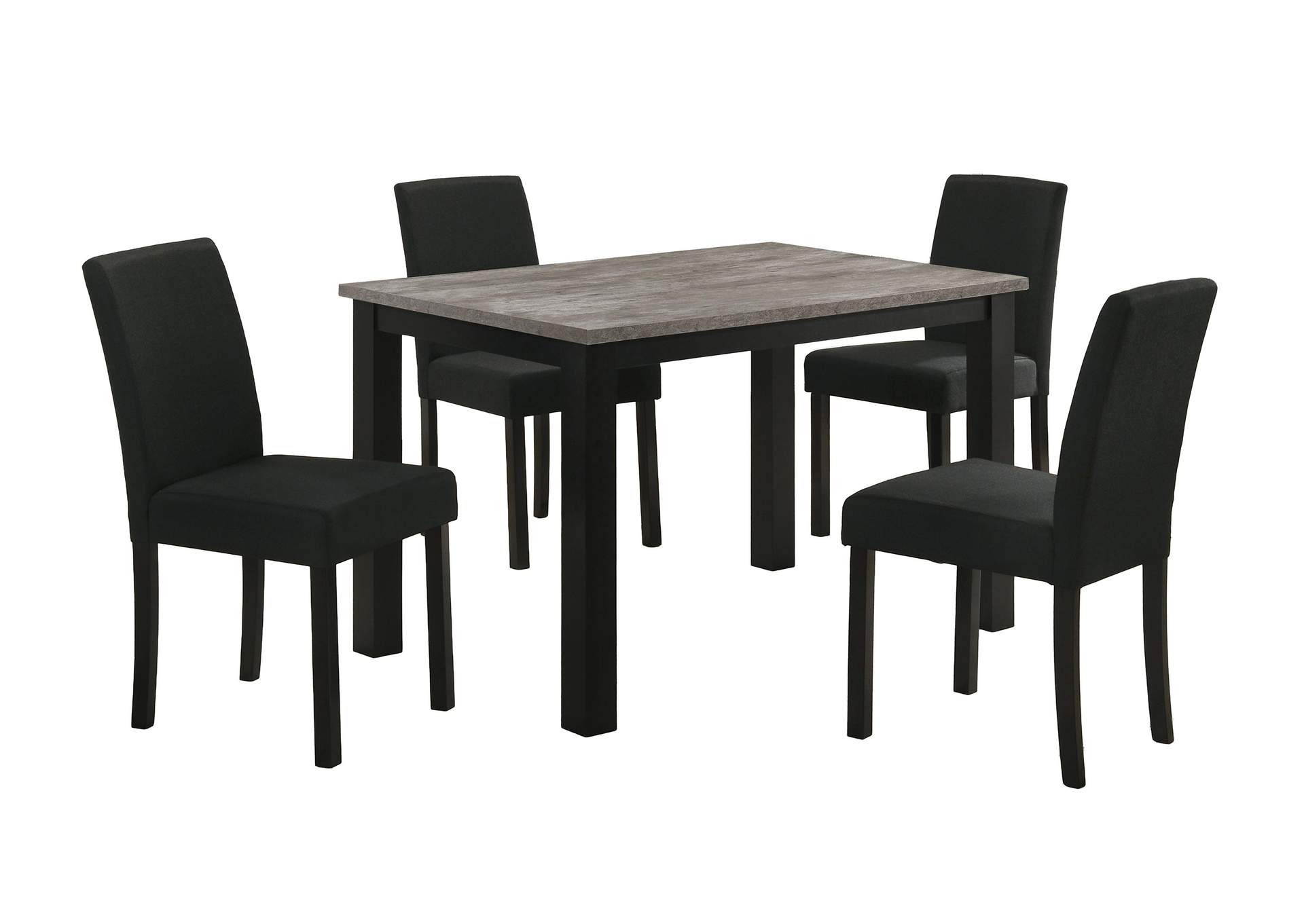 RESIA 5-PIECE DINING SET - BLACK image 8