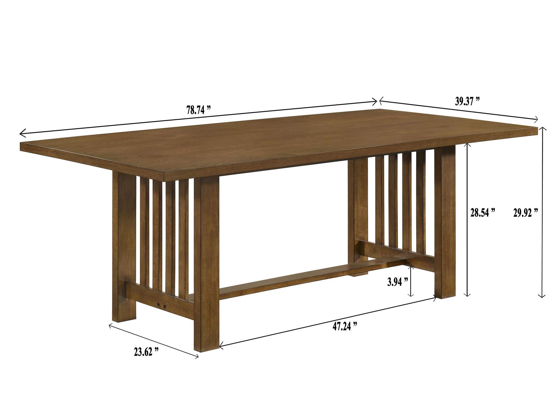 GLENDALE RECT DINING TABLE image 8