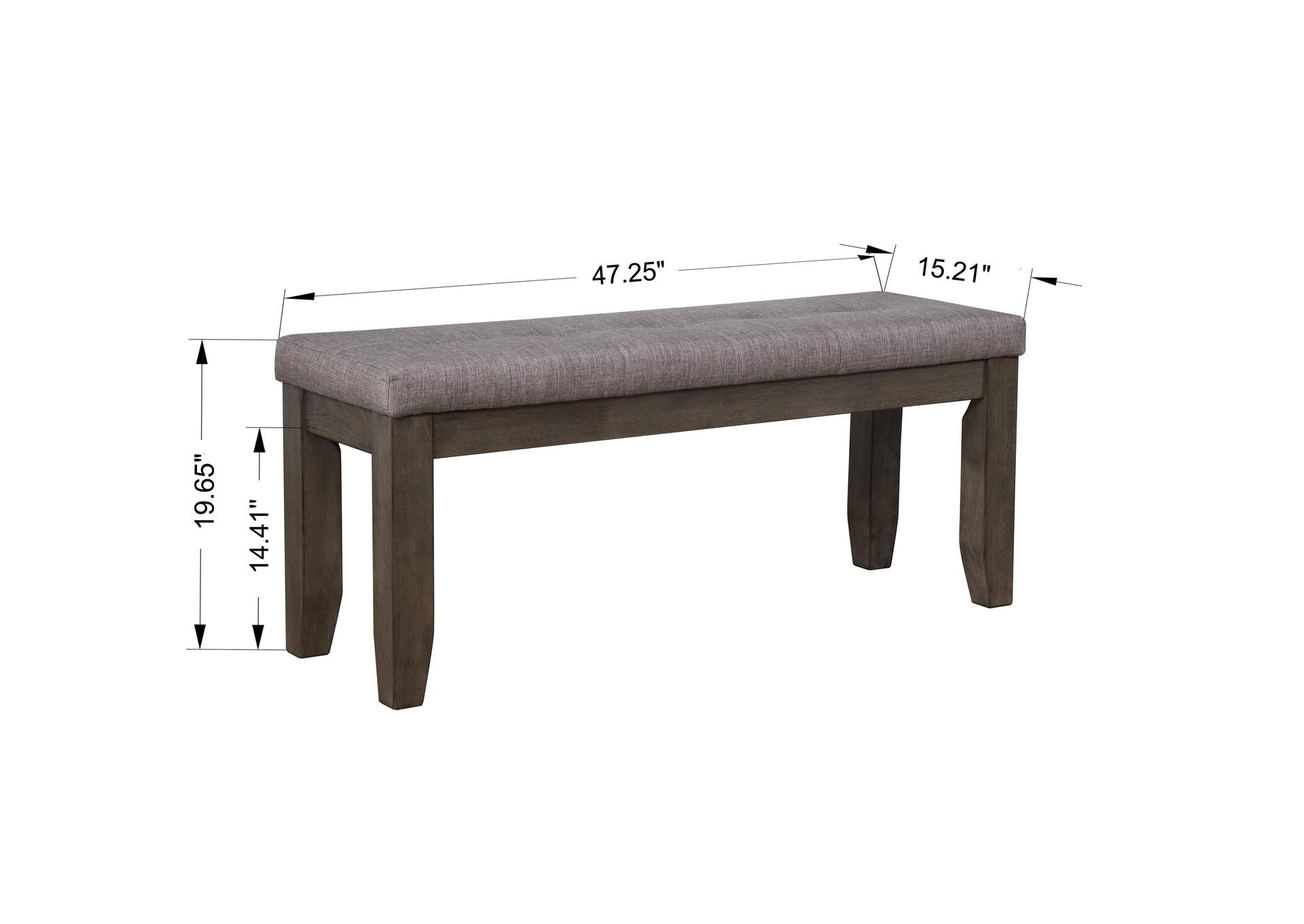 Bardstown Bench Grey image 6