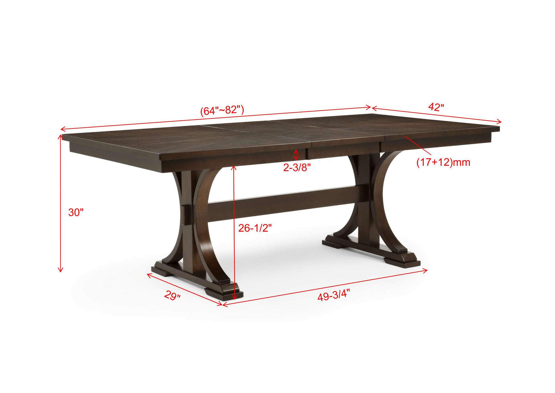 HAMIL DINING TABLE - W/18