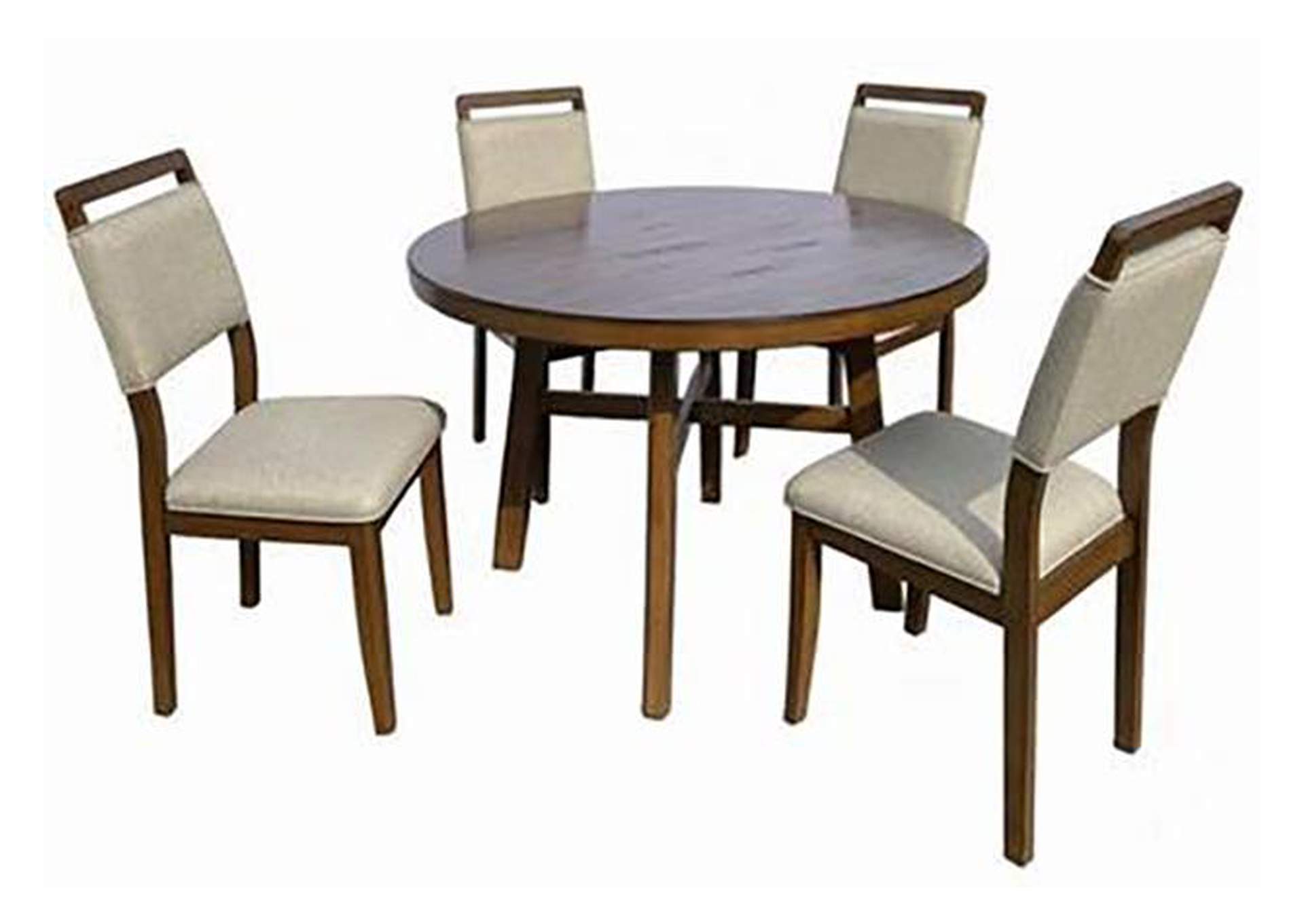 BLANCHE 5-PIECE DINING SET - BROWN image 1
