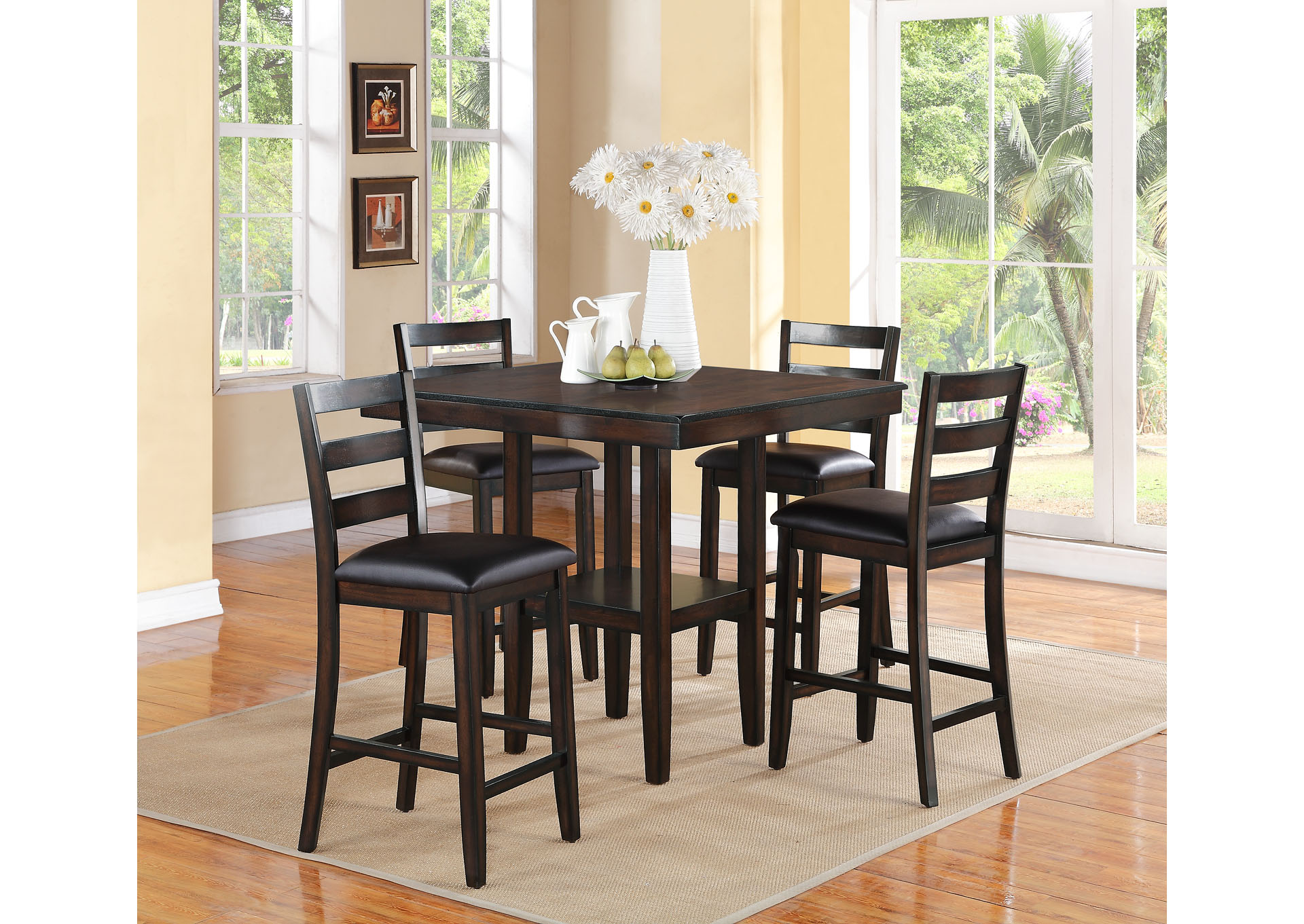 Tahoe 5 Piece Counter Height Table Set image 3