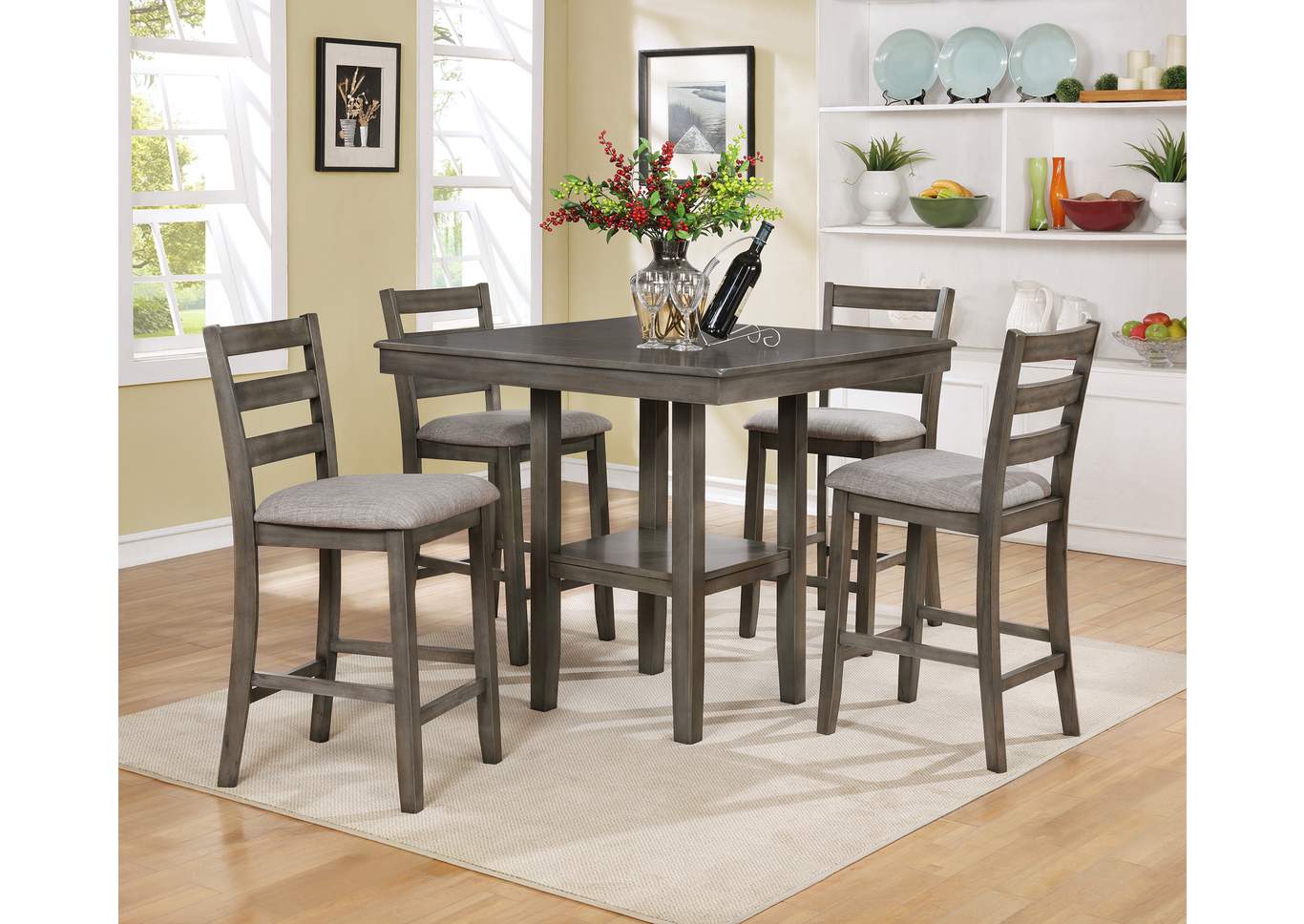 Tahoe 5 Piece Counter Height Table Set image 6