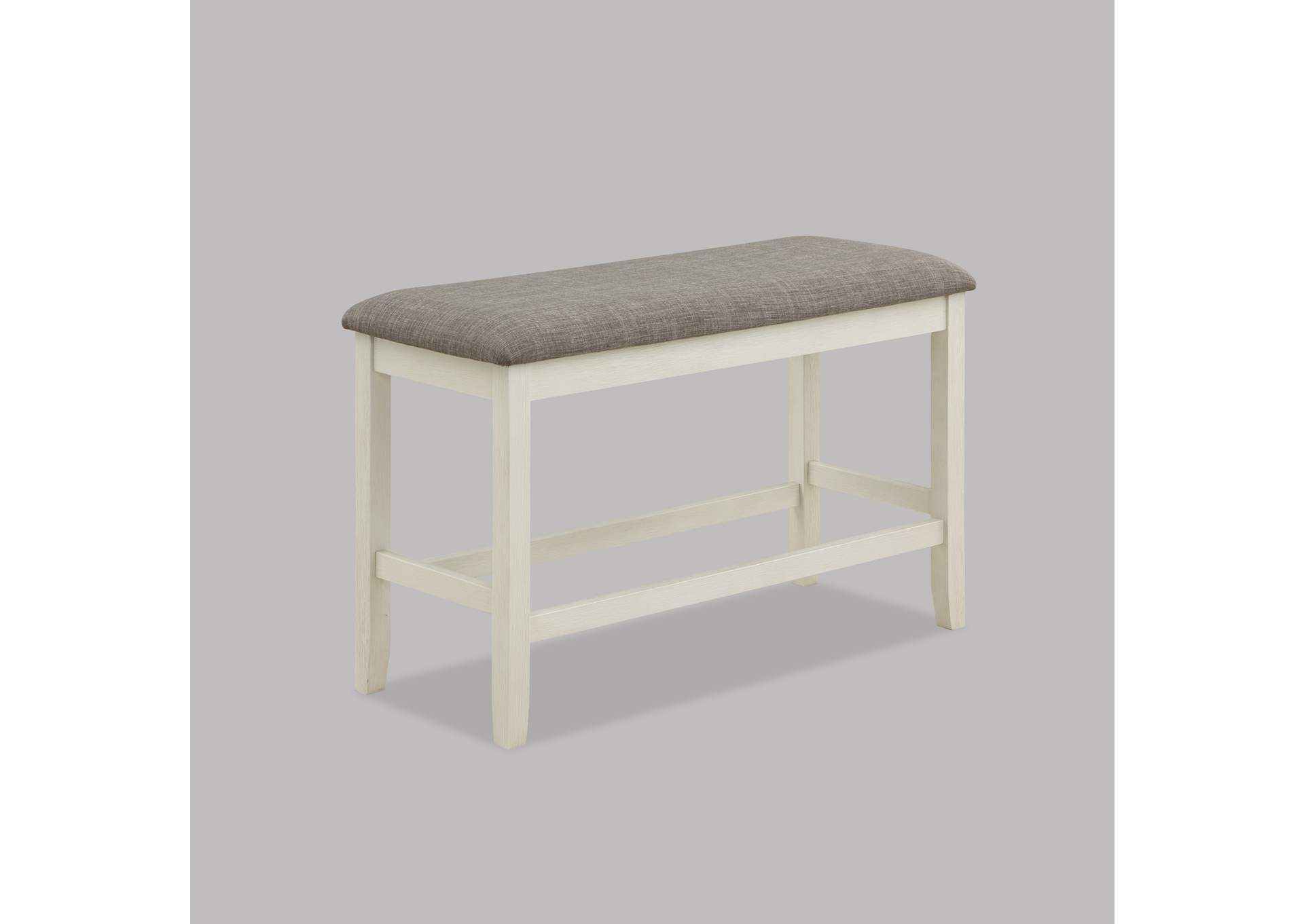Dakota Counter Height Bench Chalk Grey image 1
