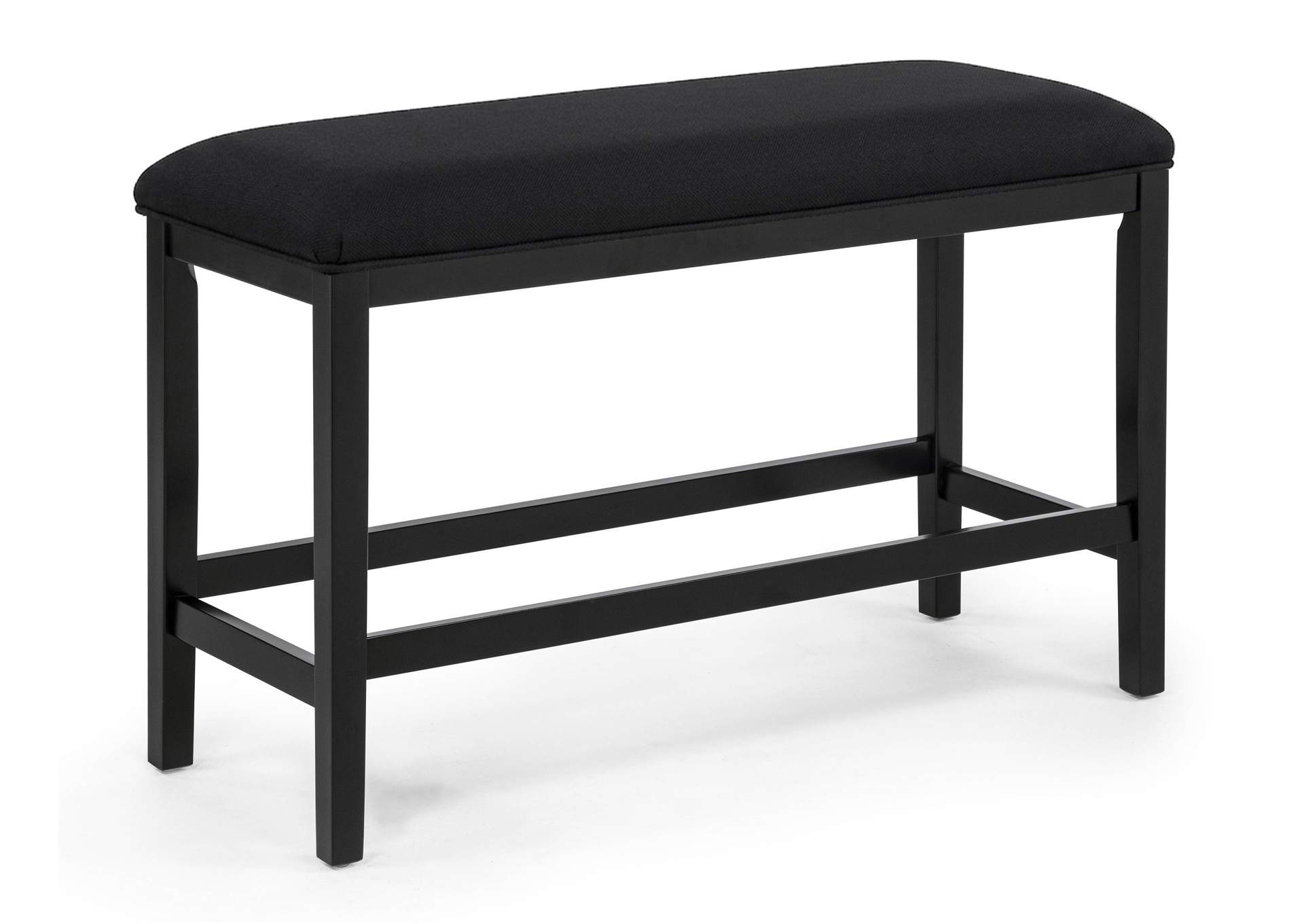 SEBASTIAN COUNTER HEIGHT BENCH BK image 1