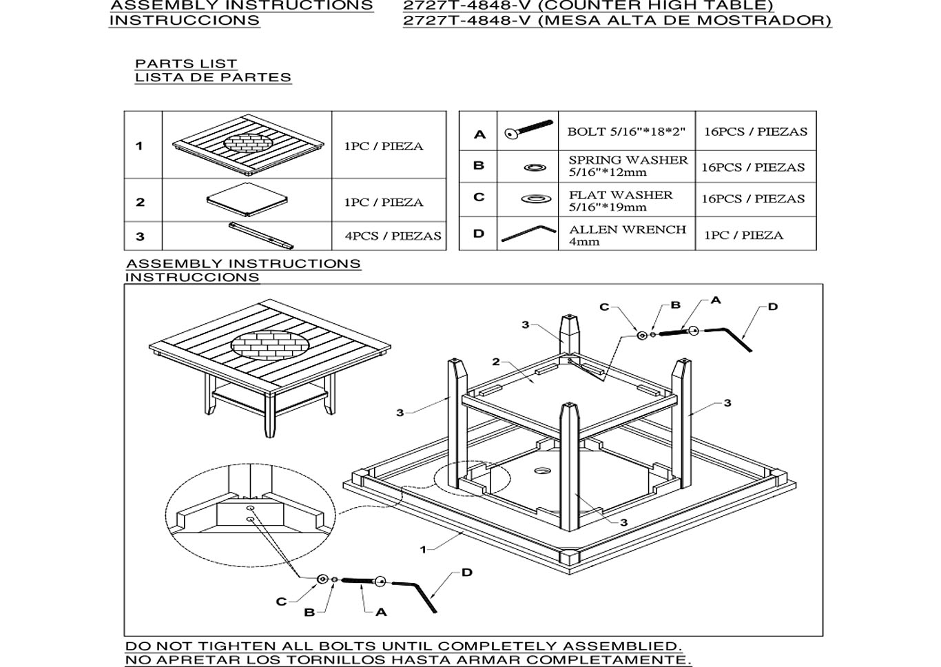 Fulton Counter Height Table image 4
