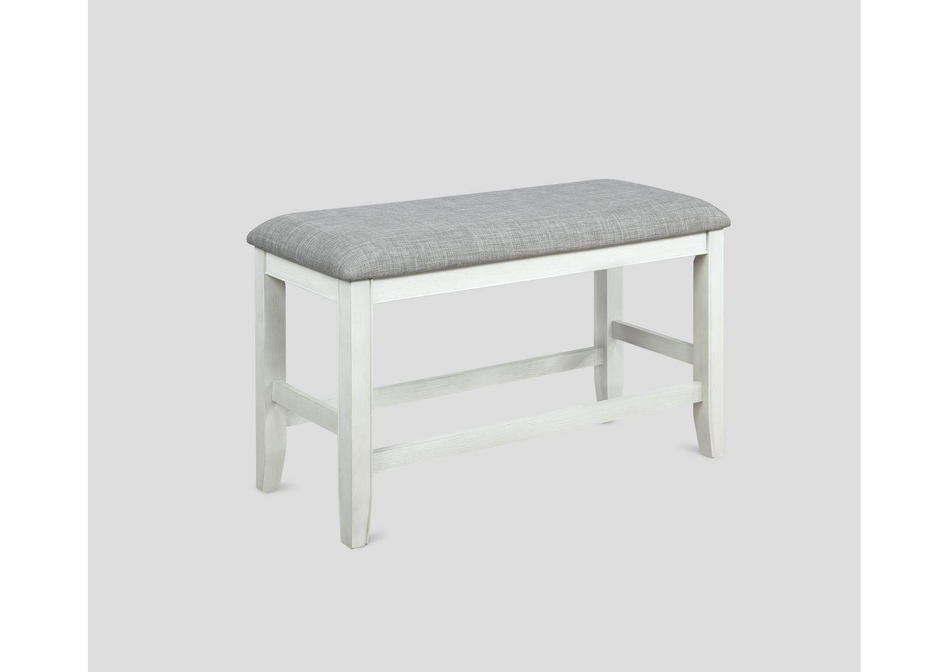 FULTON COUNTER HEIGHT BENCH - WHITE