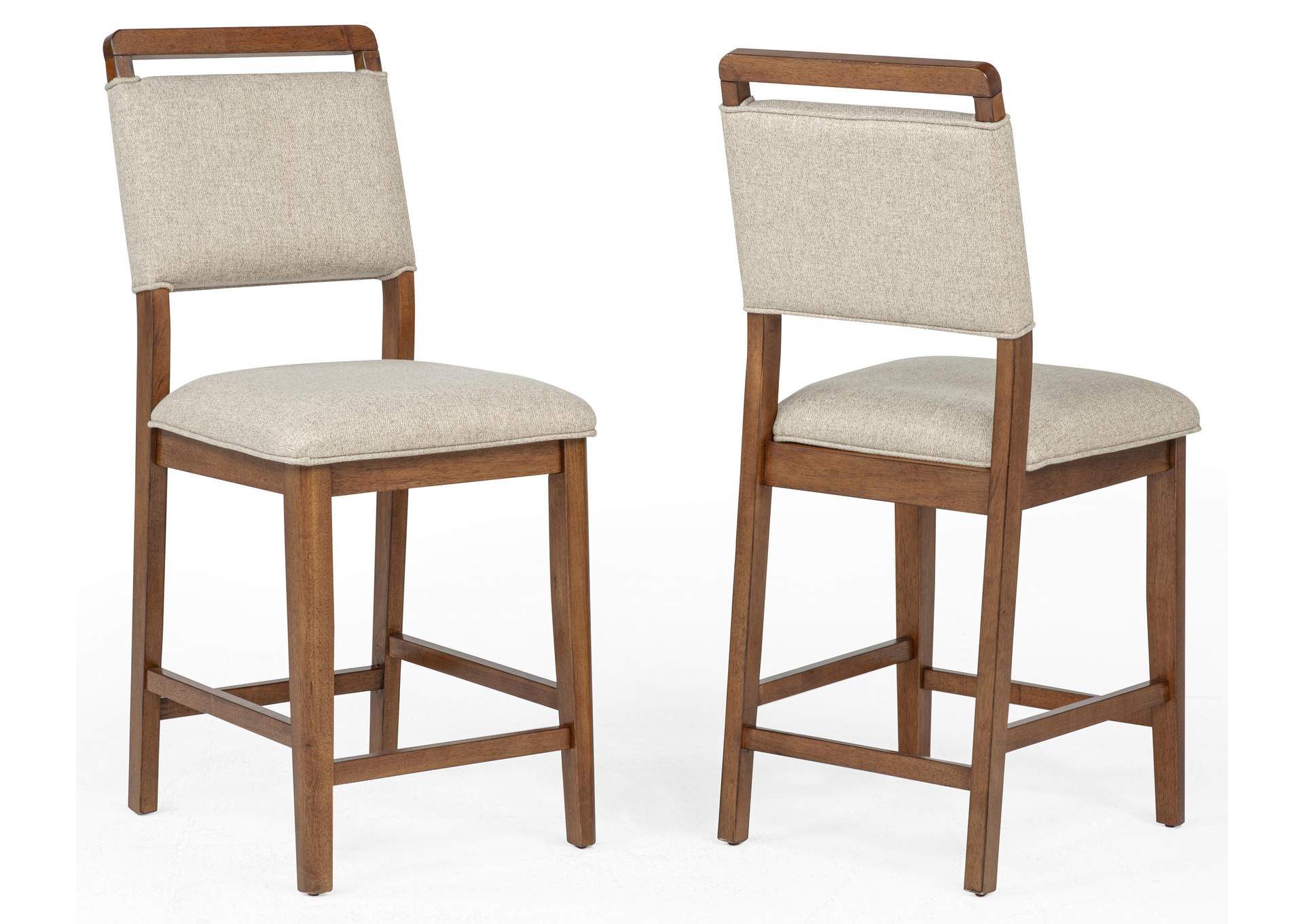 BLANCHE COUNTER HEIGHT CHAIR - BROWN image 1