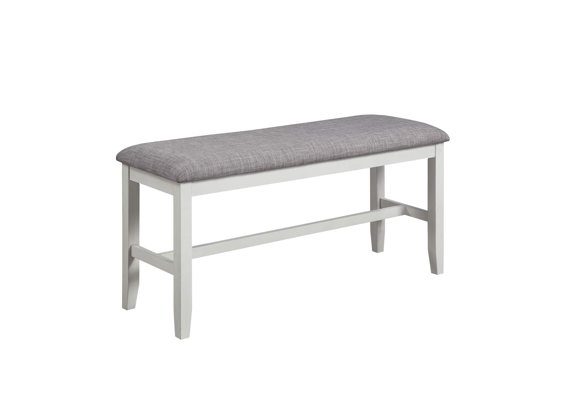 Buford Counter Height Bench Chalk Grey image 1