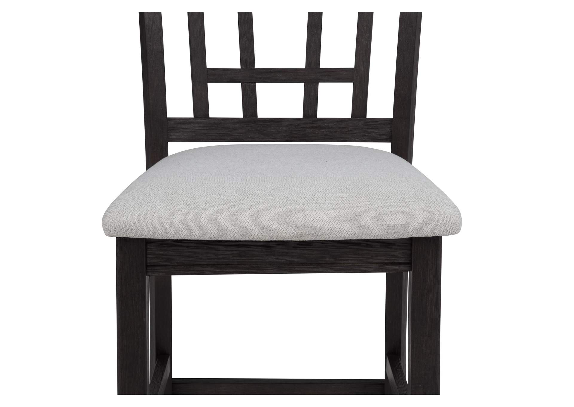HARTWELL CONTR HEIGHT CHAIR - CHARCOAL AND BLACK image 4