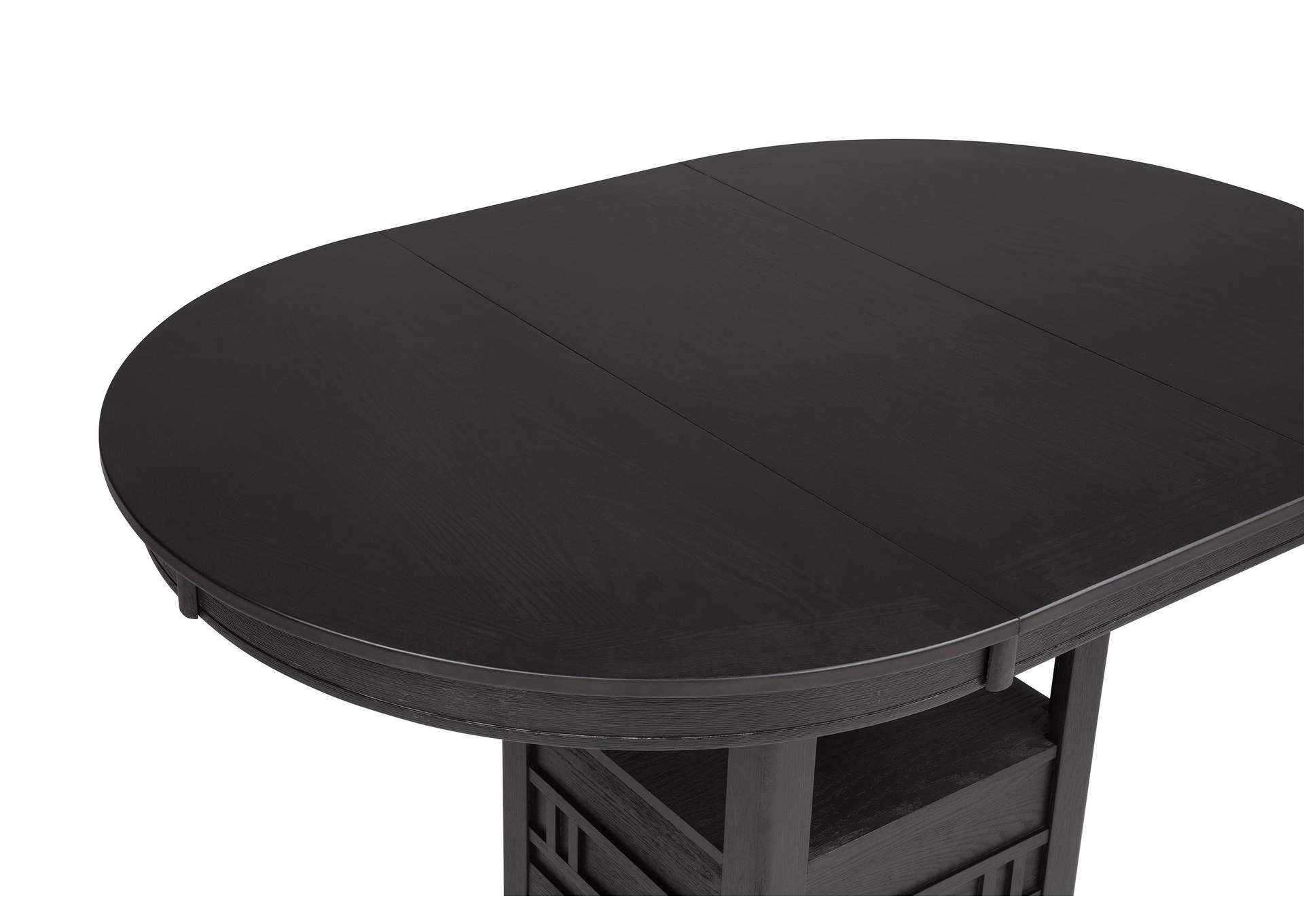 HARTWELL CONTR HEIGHT TABLE - CHARCOAL AND BLACK image 4