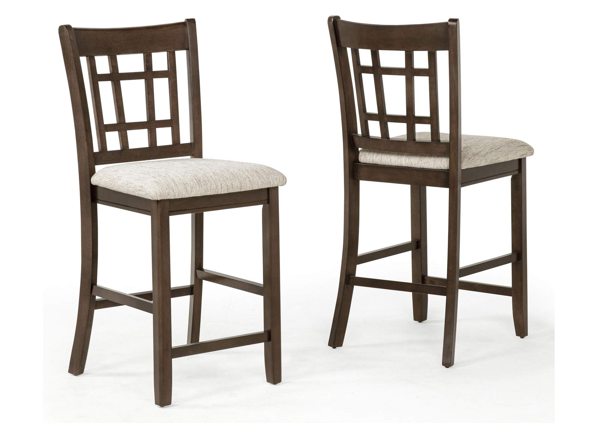 HARTWELL COUNTER HEIGHT CHAIR - BROWN image 1