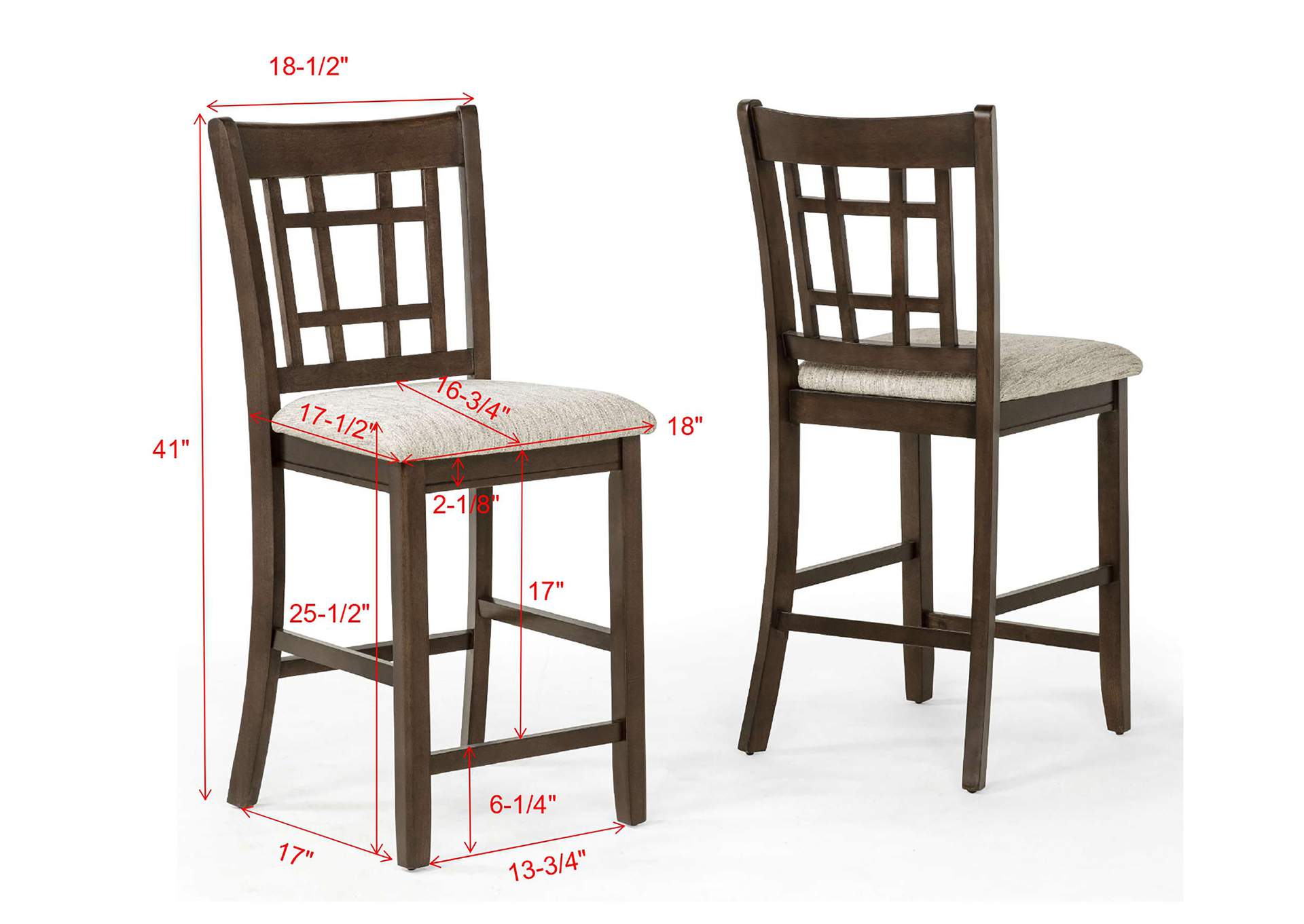 HARTWELL COUNTER HEIGHT CHAIR - BROWN image 5