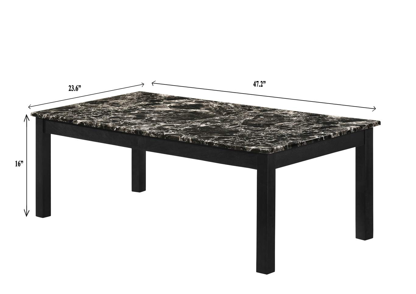3 Piece Thurner Faux Marble Cocktail Set image 4
