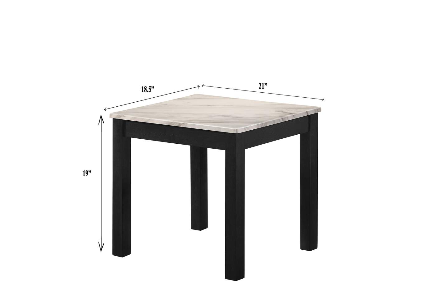 3 Piece Thurner Faux Marble Wh Cocktail Set image 5
