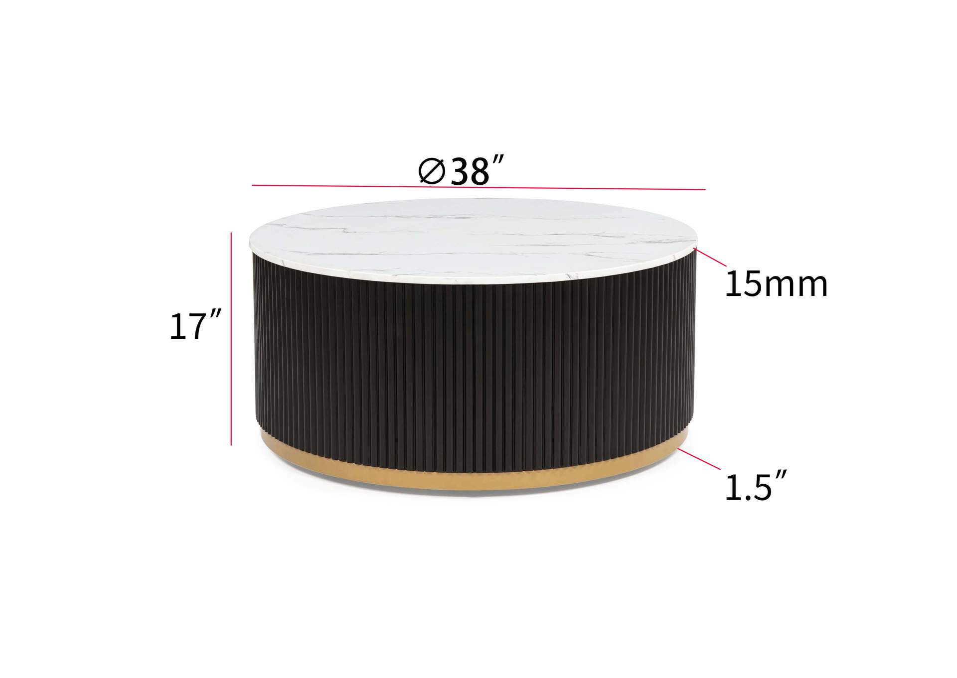 KARA COFFEE TABLE WITH CASTERS image 6