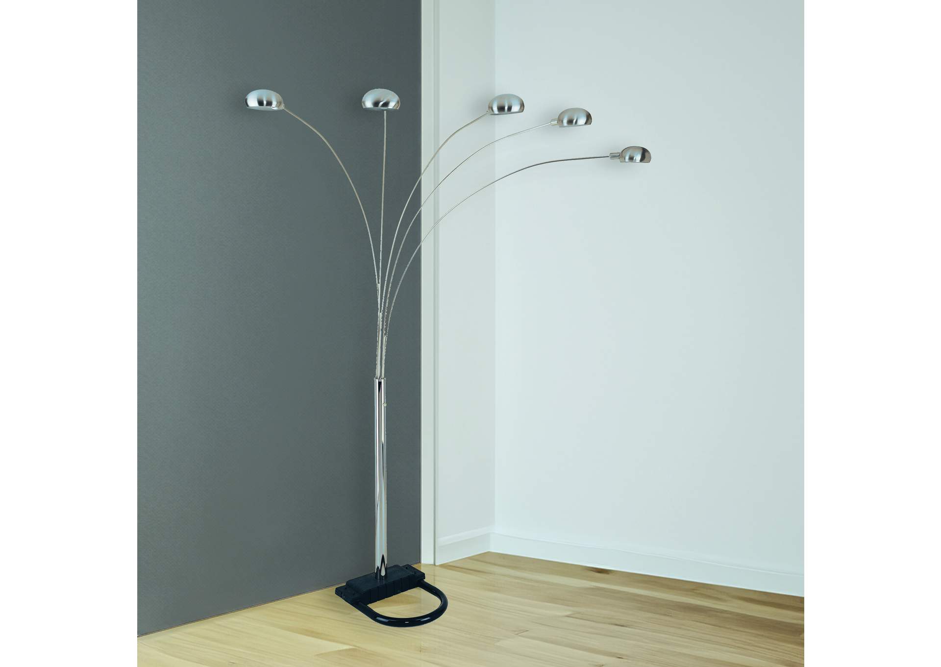 Pewter Shade Floor Lamp 82