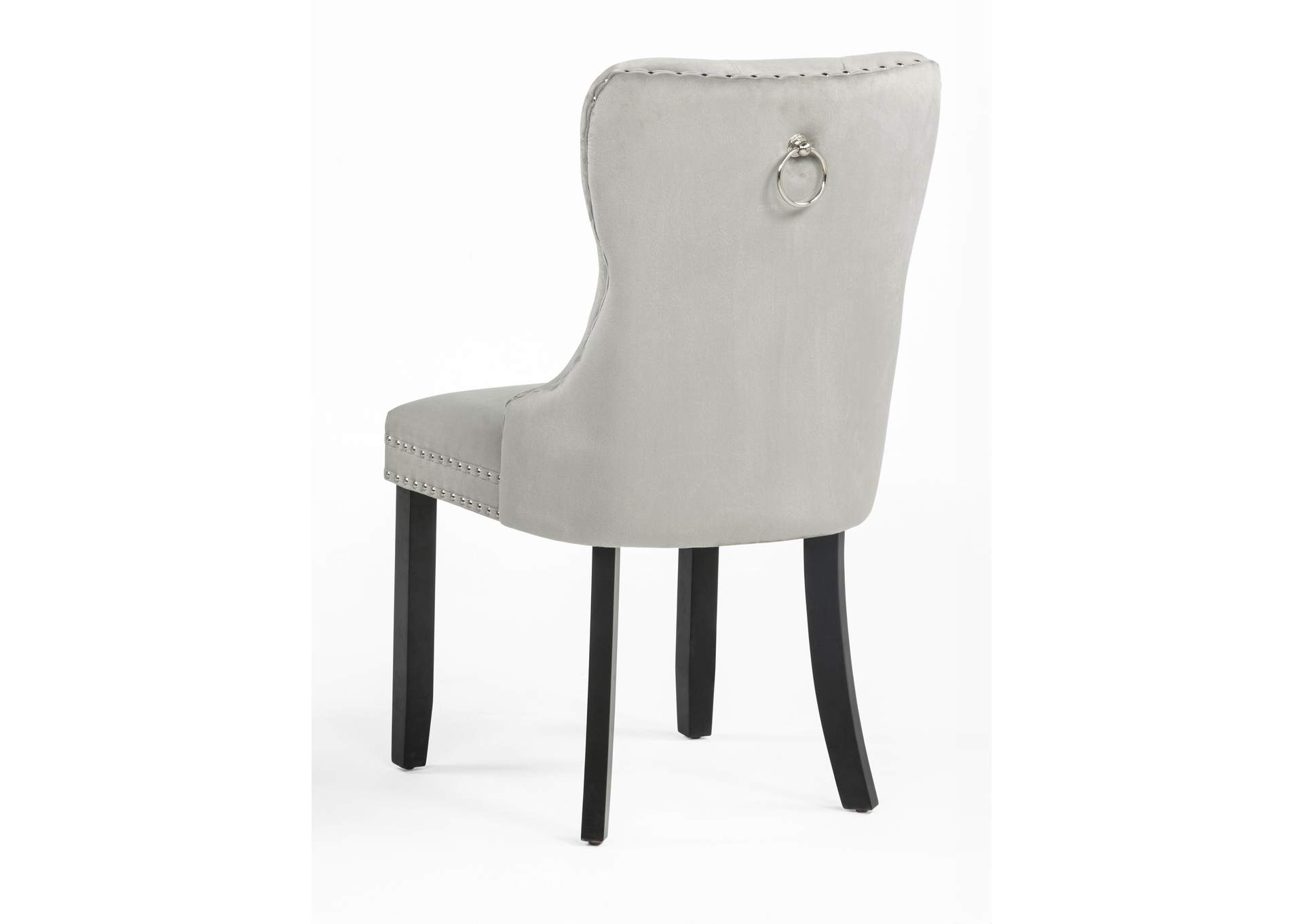 ARABELLA ACCENT CHAIR - LIGHT GRAY VELVET image 4