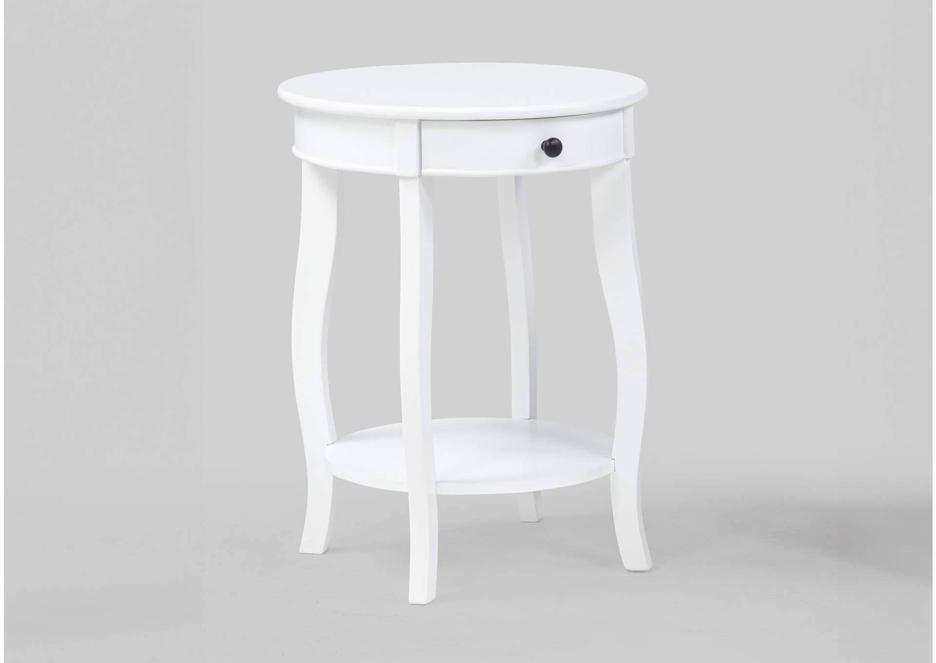 JACIE CHAIRSIDE TABLE - WHITE image 1