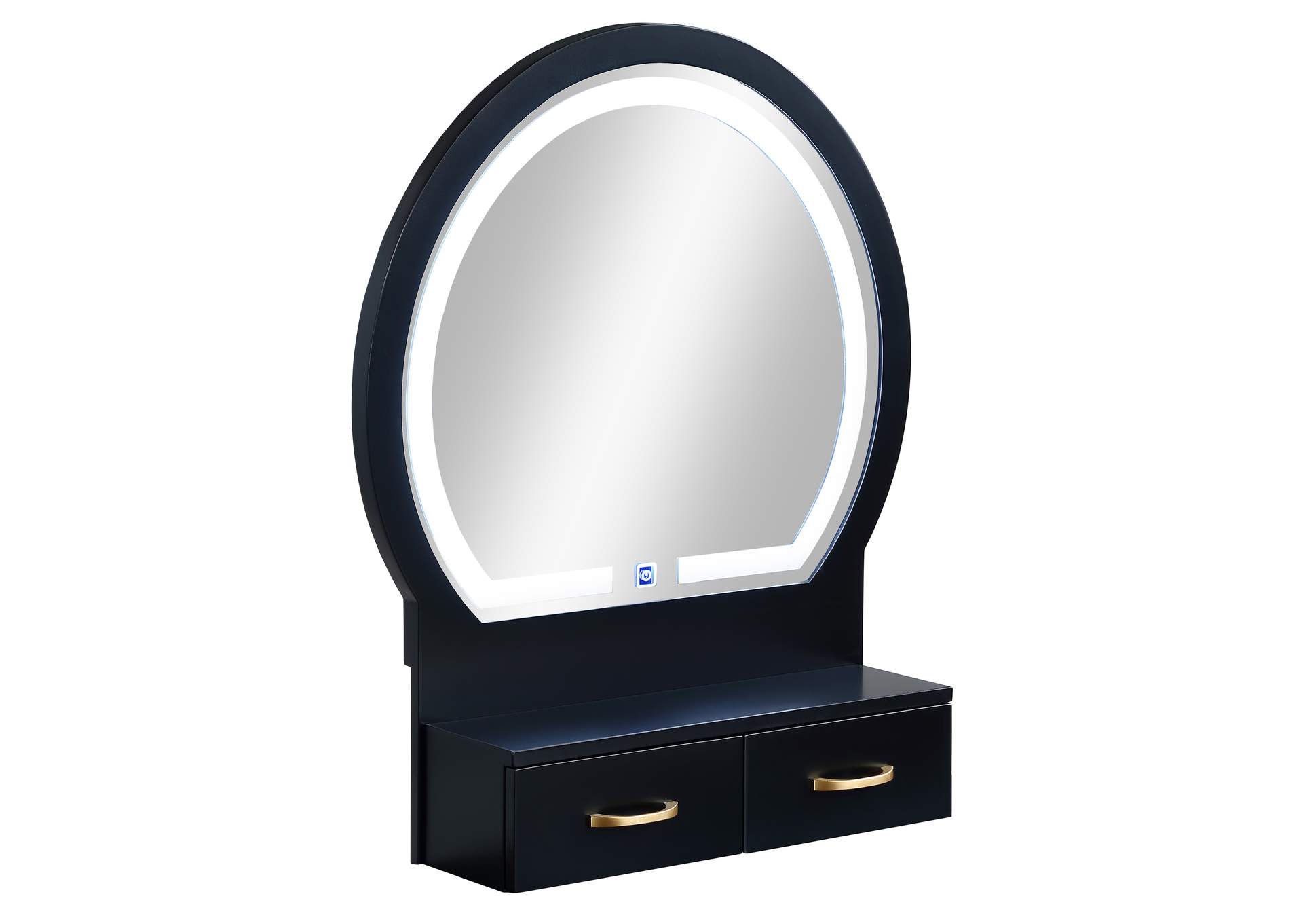 CECILIA VANITY TABLE AND STOOL - BLACK image 5