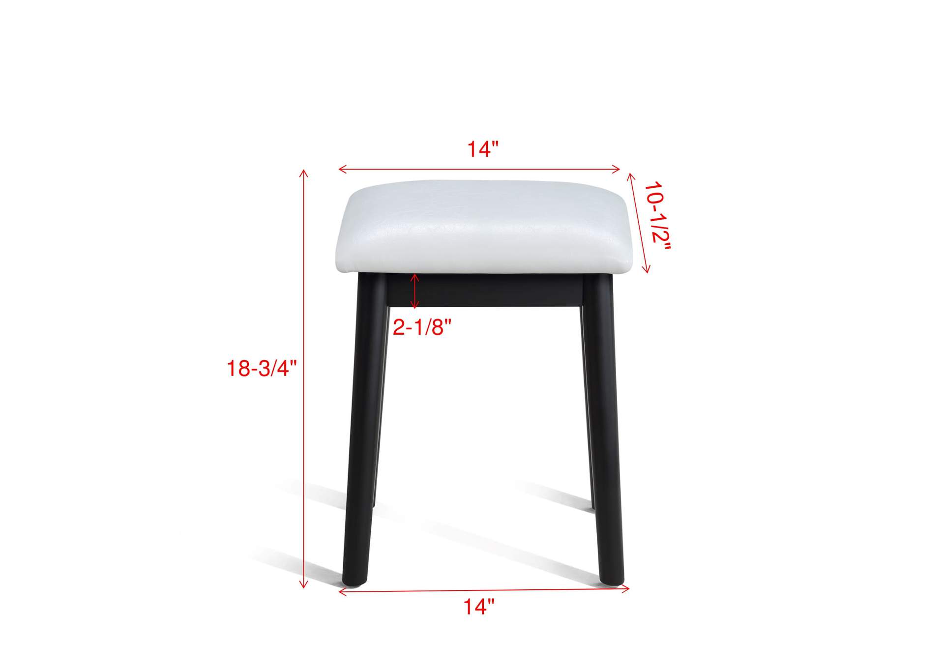 CECILIA VANITY TABLE AND STOOL - BLACK image 11