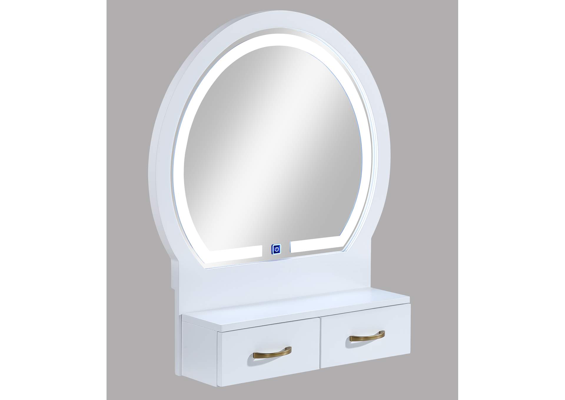 CECILIA VANITY TABLE AND STOOL - WHITE image 5
