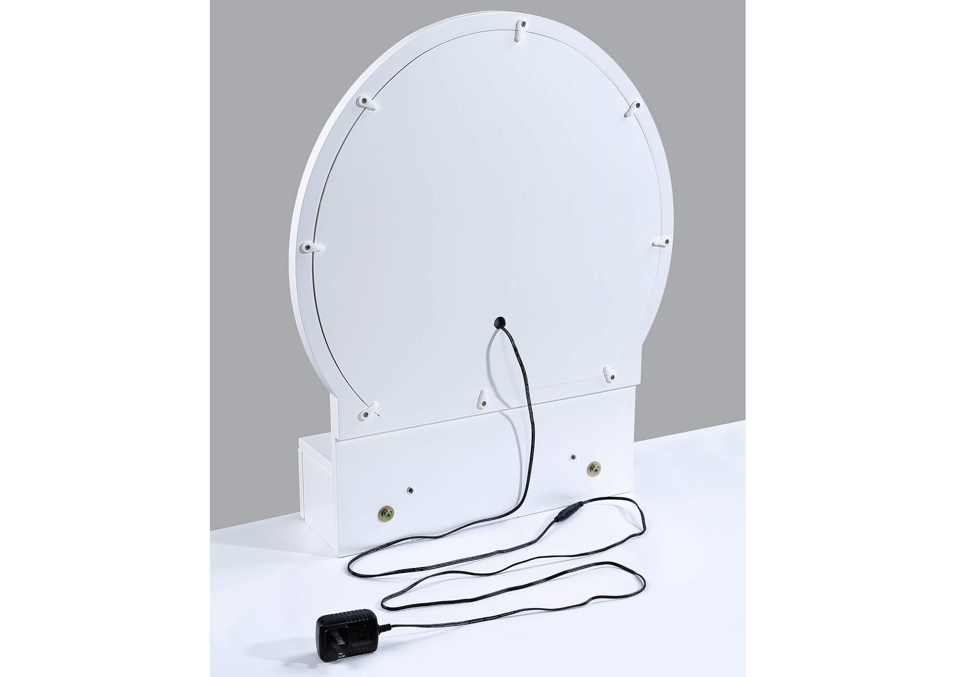 CECILIA VANITY TABLE AND STOOL - WHITE image 8