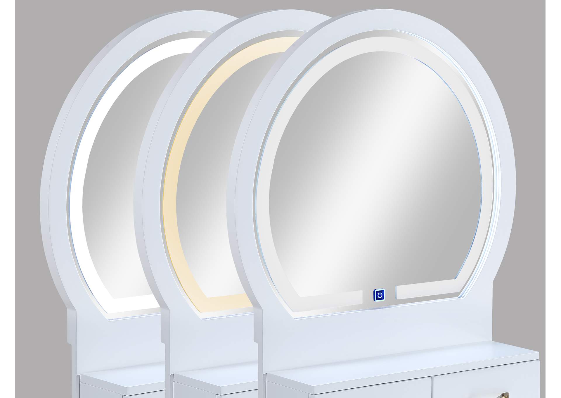 CECILIA VANITY TABLE AND STOOL - WHITE image 9