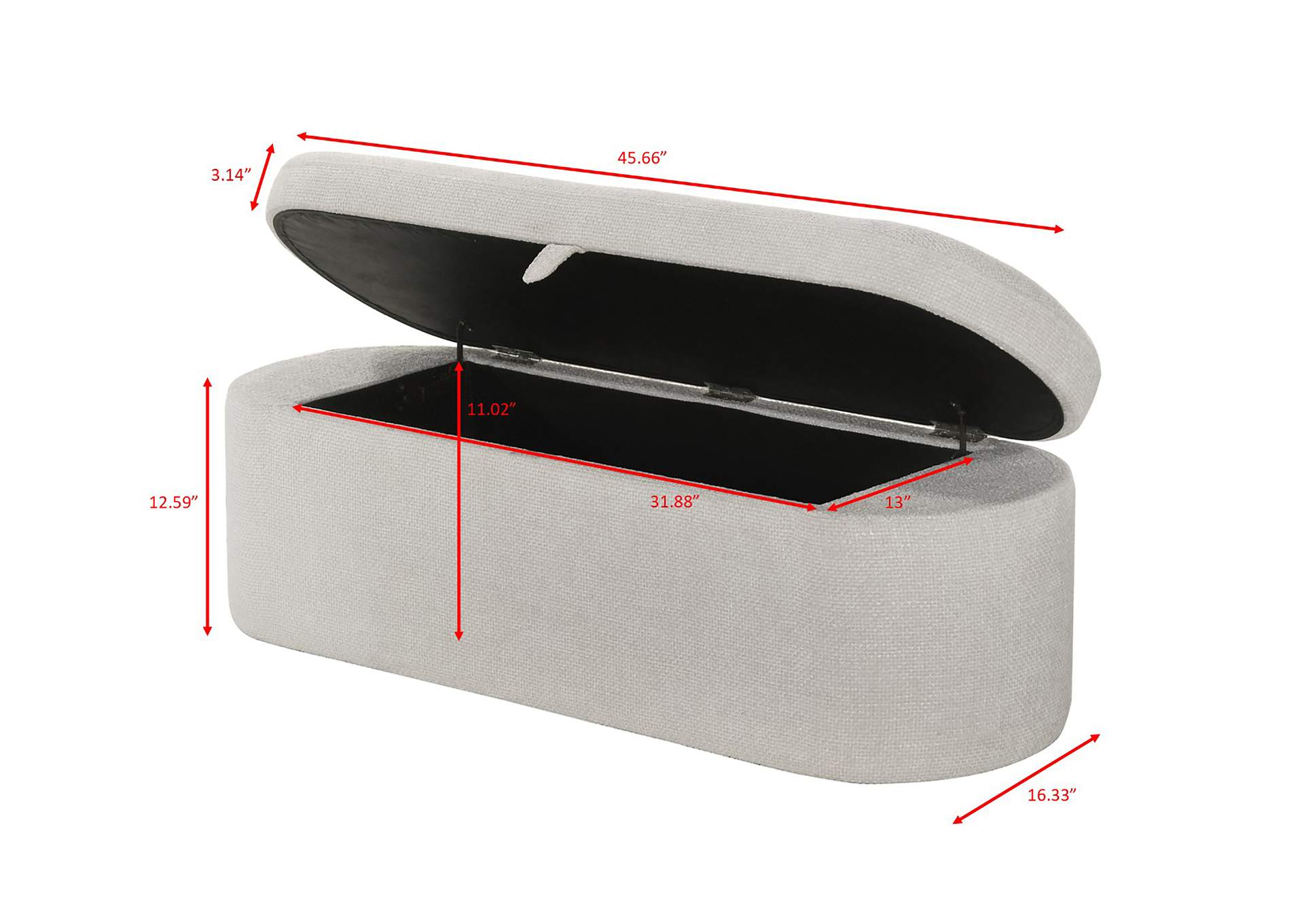 PHILIPA STORAGE BENCH-L.GREEN TWEED image 7