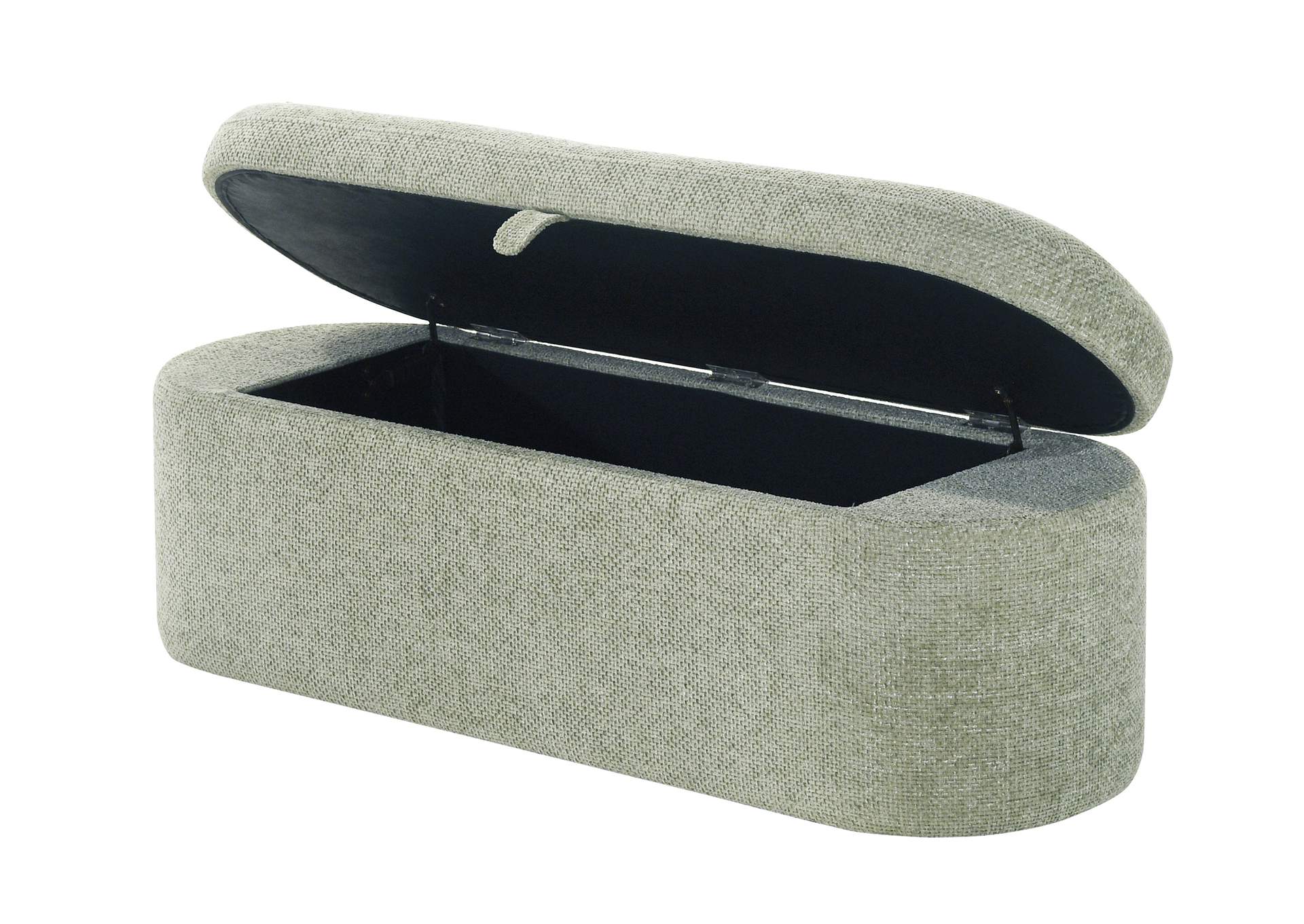 PHILIPA STORAGE BENCH-L.GREEN TWEED image 4