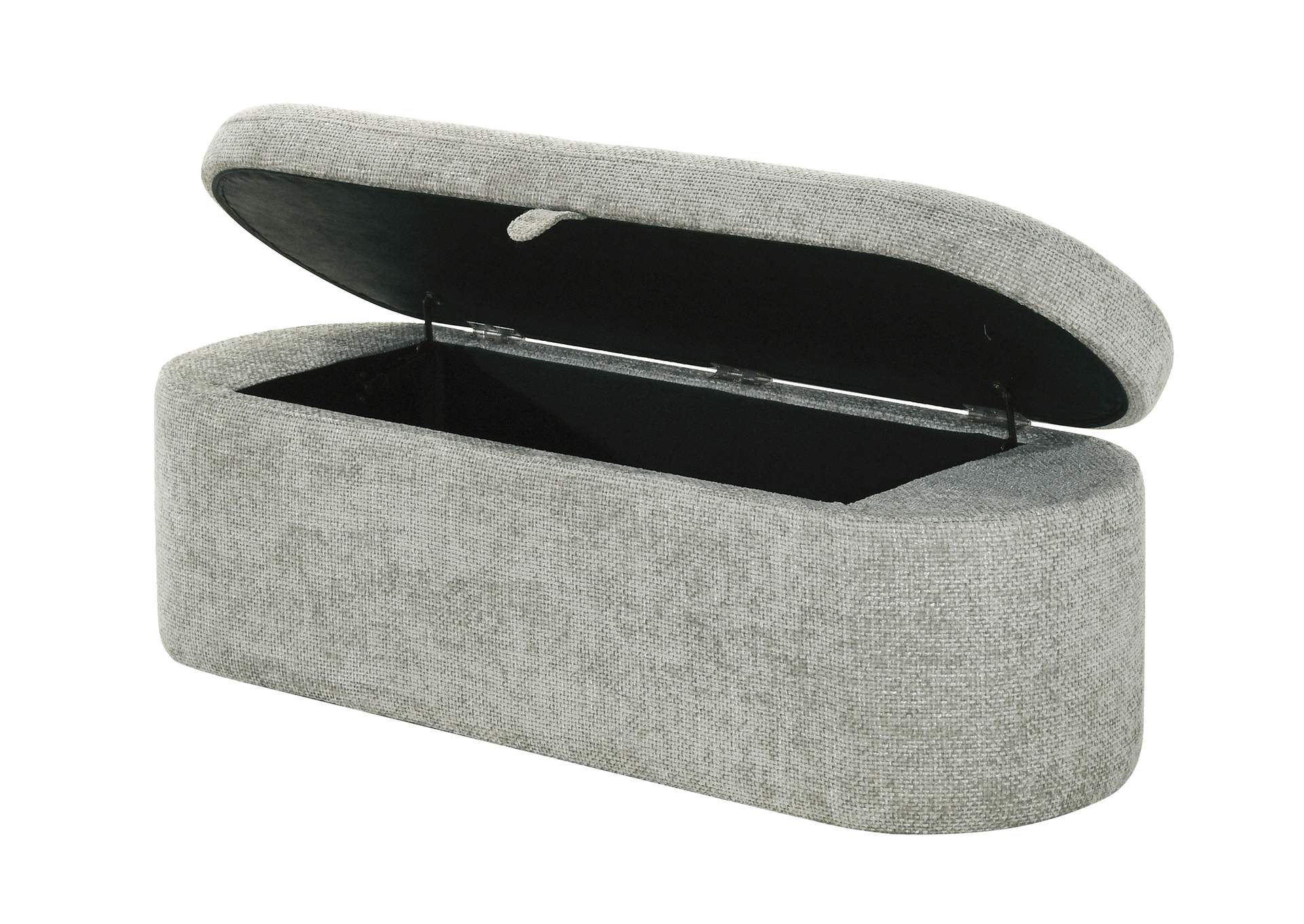PHILIPA STORAGE BENCH- - LIGHT GRAY TWEED image 4