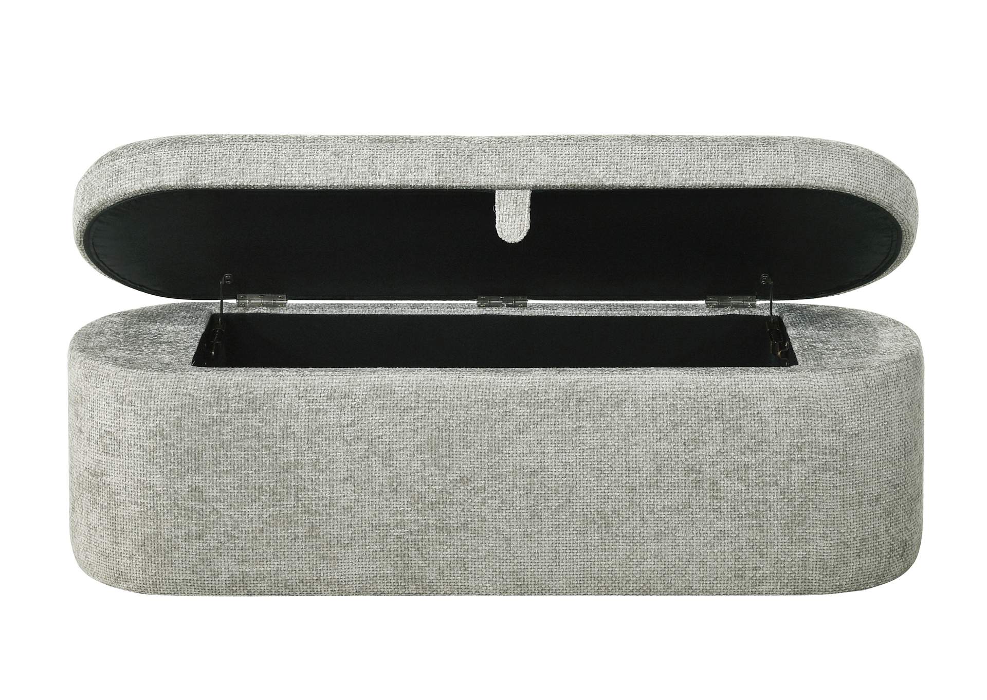 PHILIPA STORAGE BENCH- - LIGHT GRAY TWEED image 5