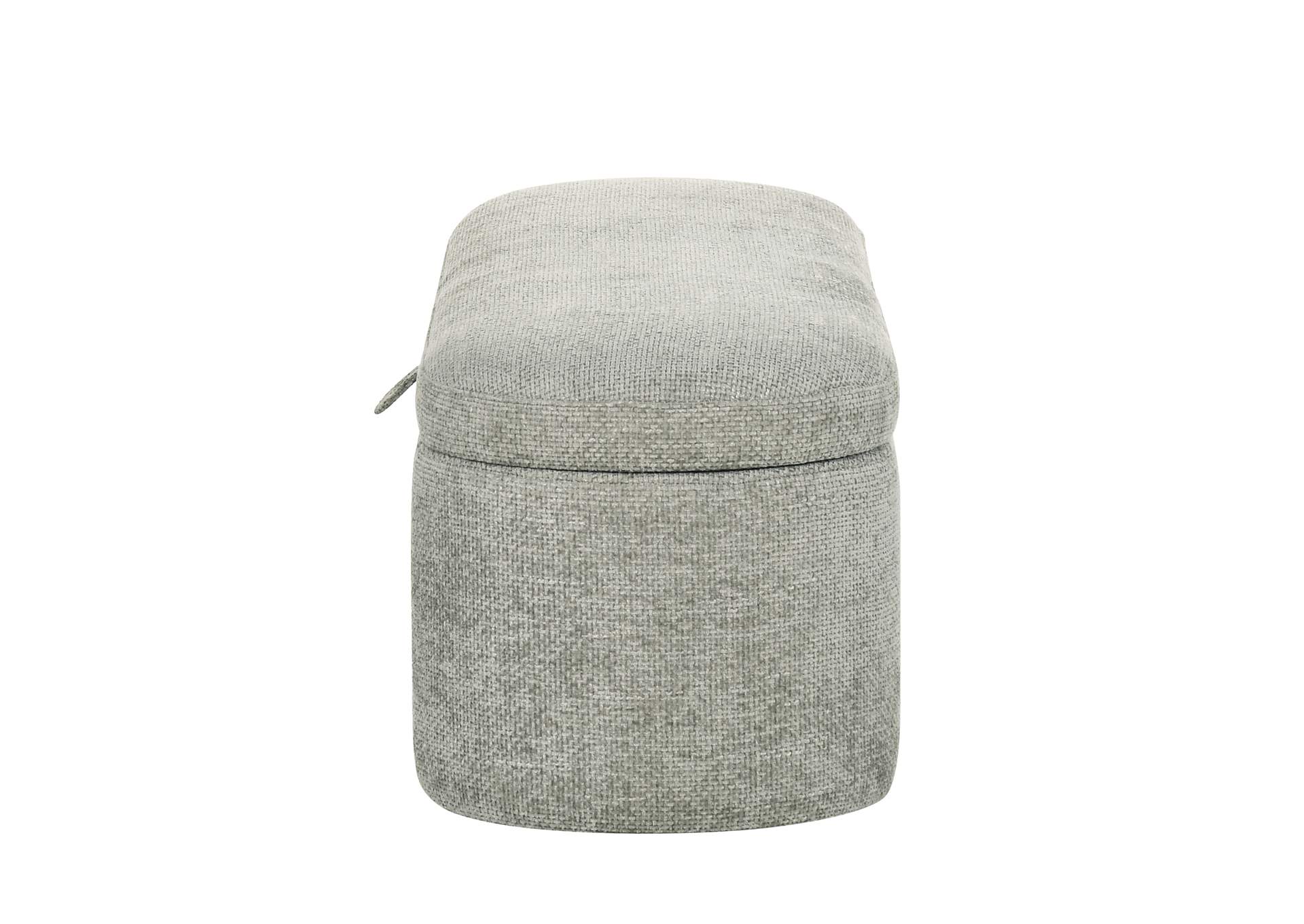 PHILIPA STORAGE BENCH- - LIGHT GRAY TWEED image 6