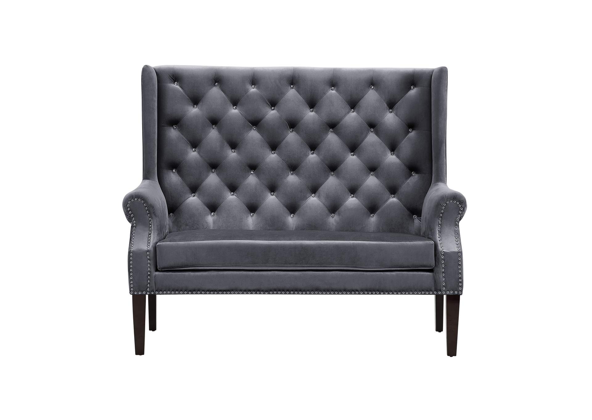 Odina Loveseat Chair Grey image 4