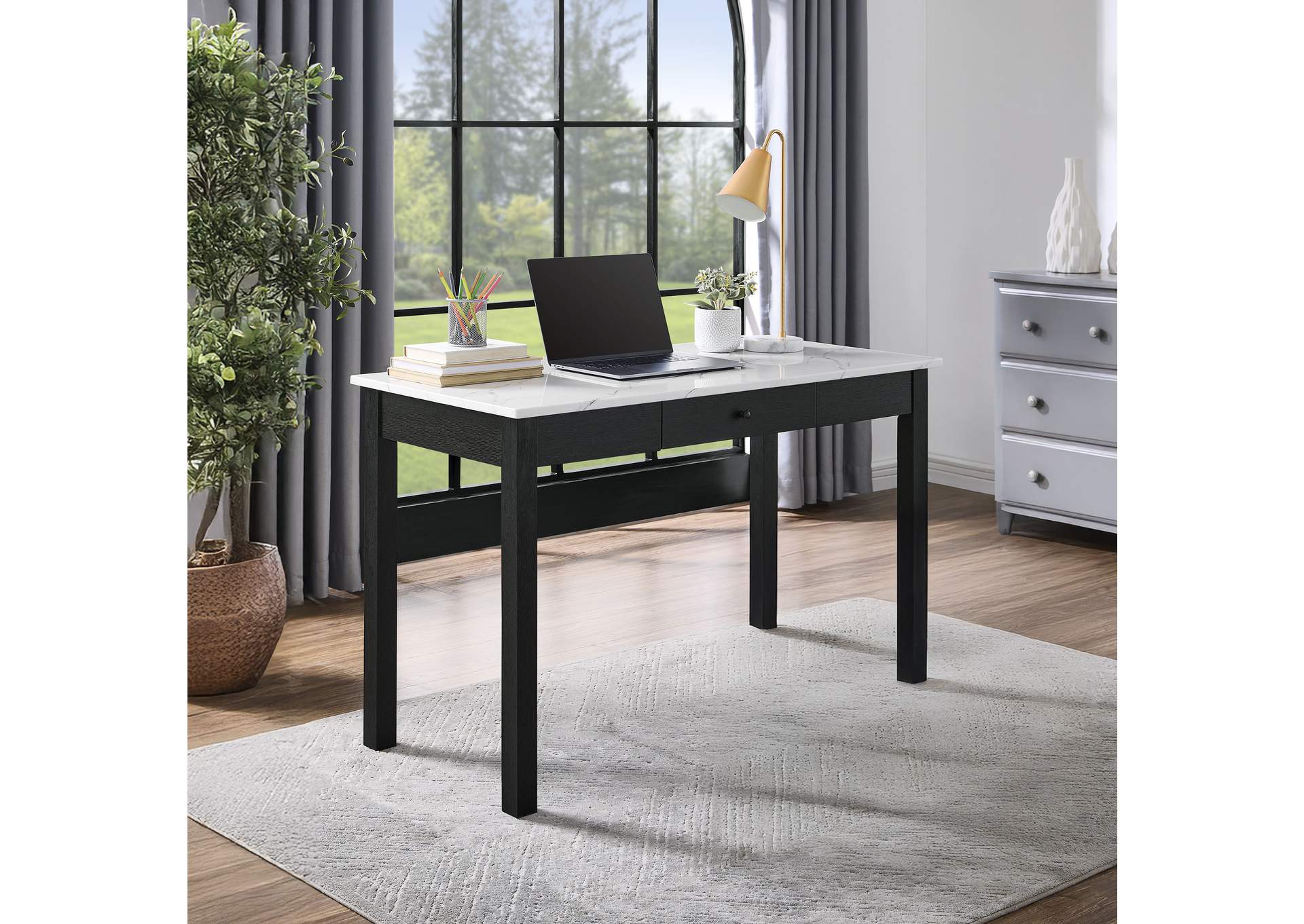 RYLEE FAUX MARBLE DESK image 3