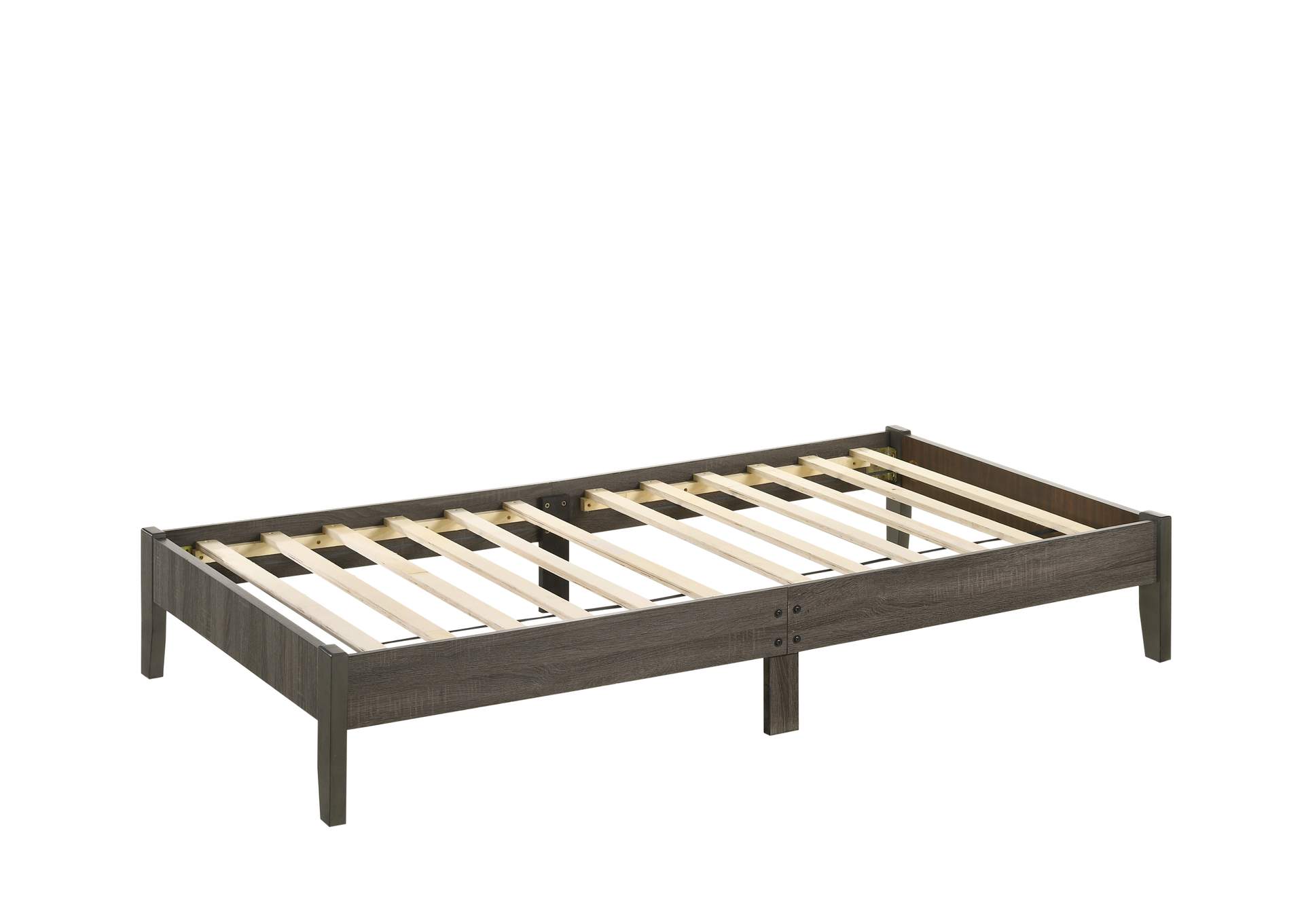 Skyler Twin Platform Bed In One Box Grey image 3