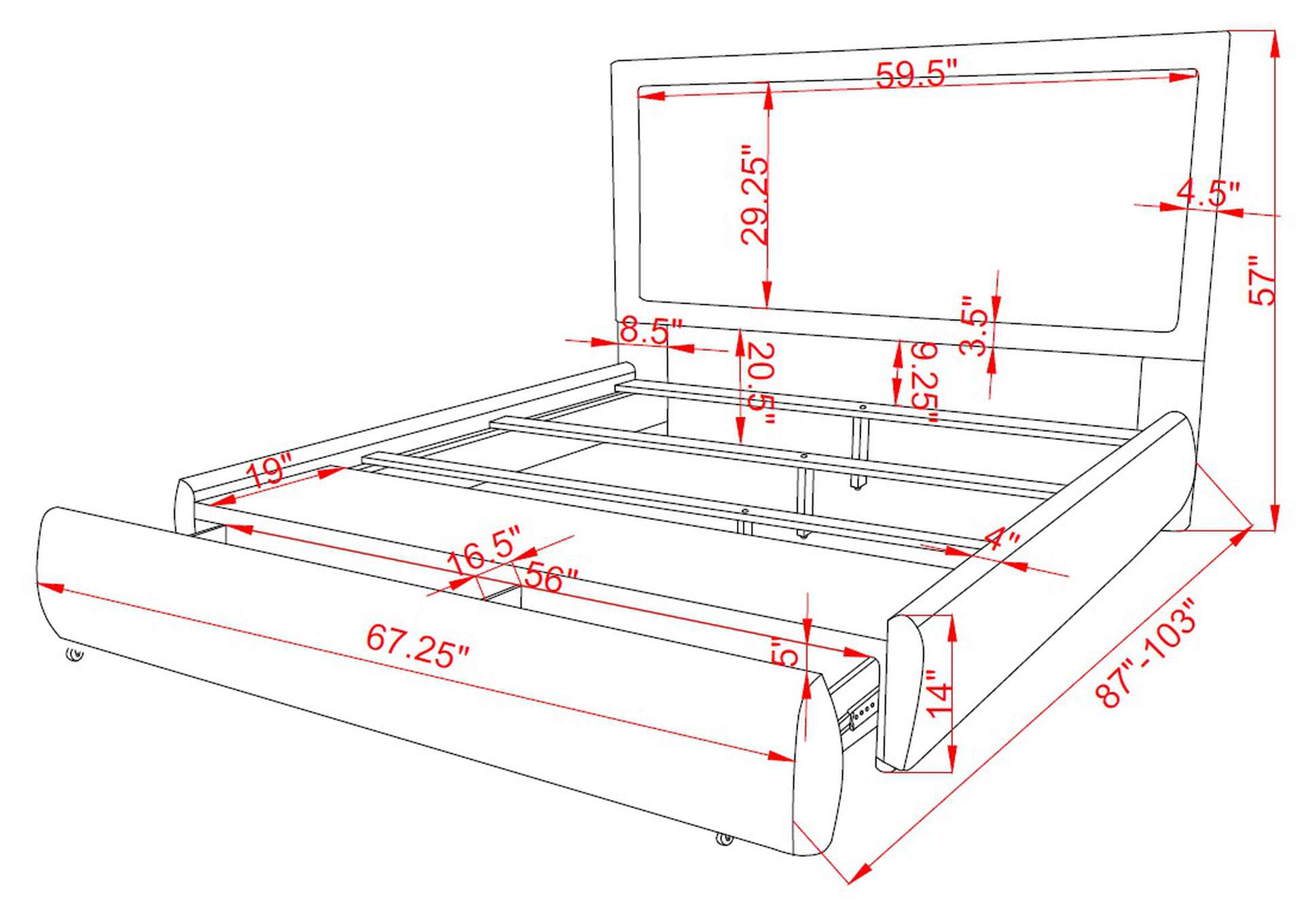 REVERIE KING BED image 6