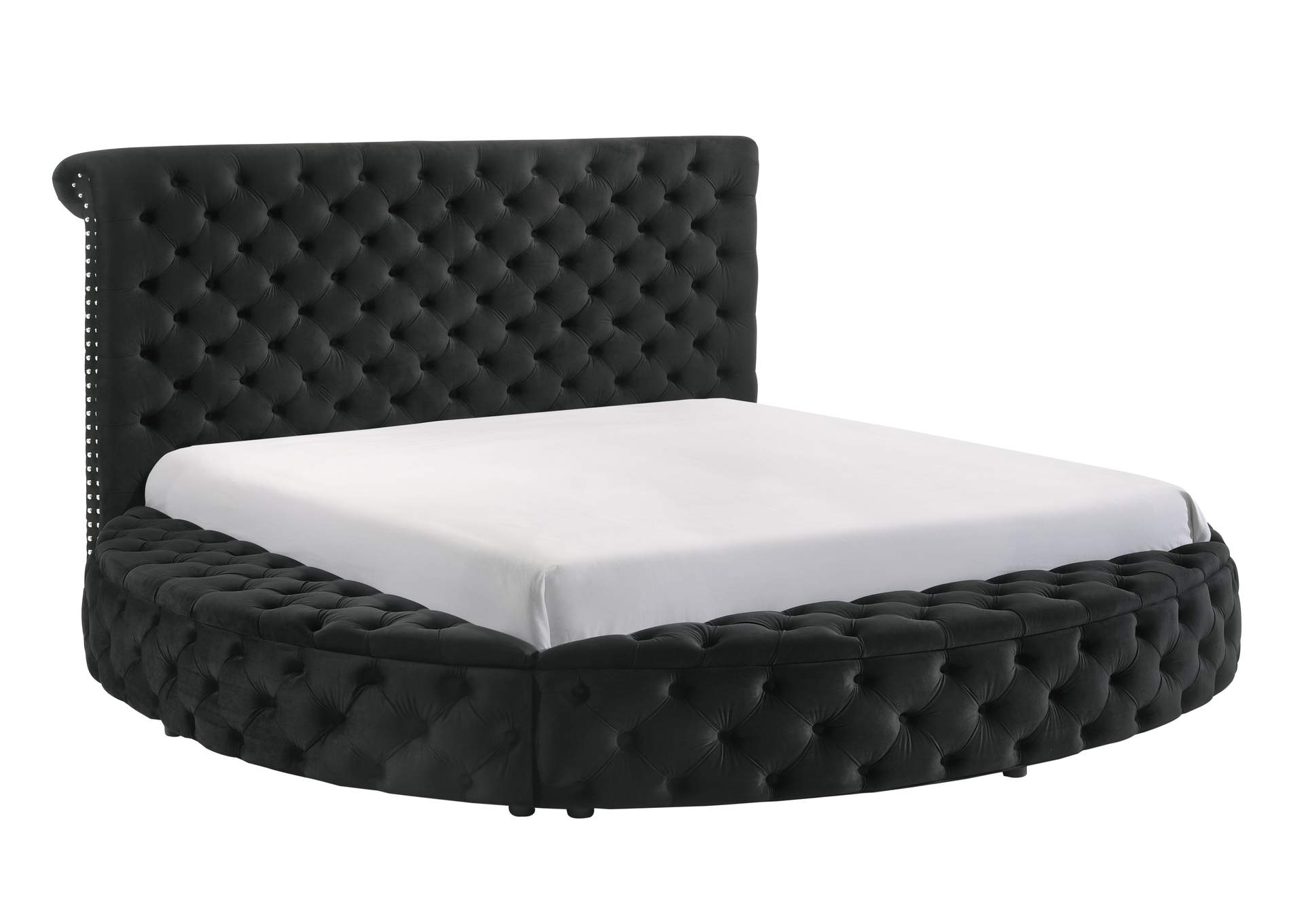 BRIGITTE QUEEN FOOTBOARD WITH STORAGE - BLACK