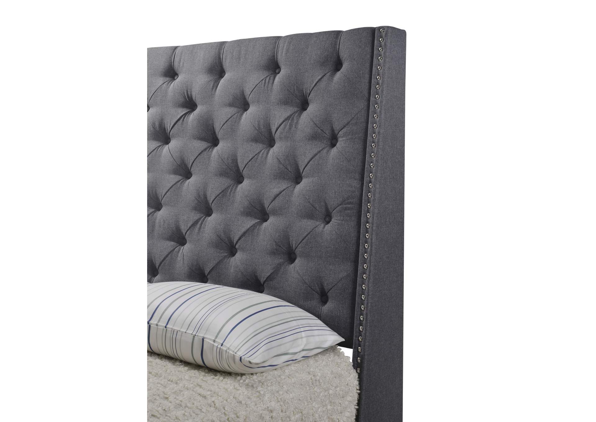 Chantilly King Bed - Gray