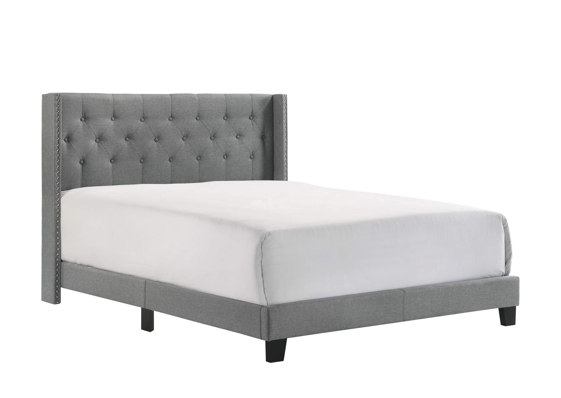 MAKAYLA QUEEN BED - GRAY image 1