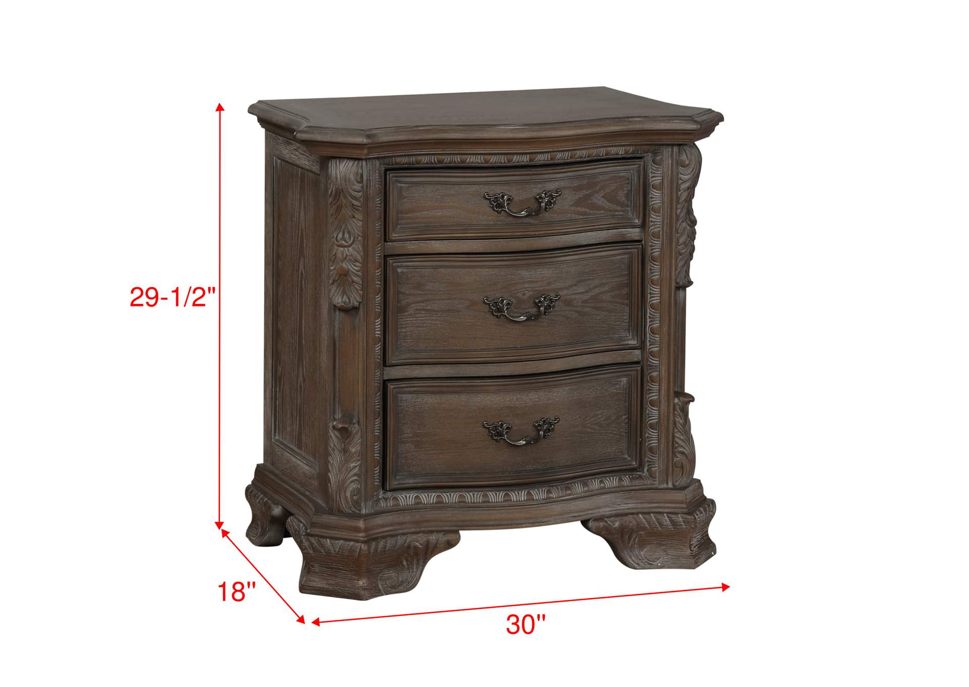 Sheffield Night Stand Antique Grey image 5