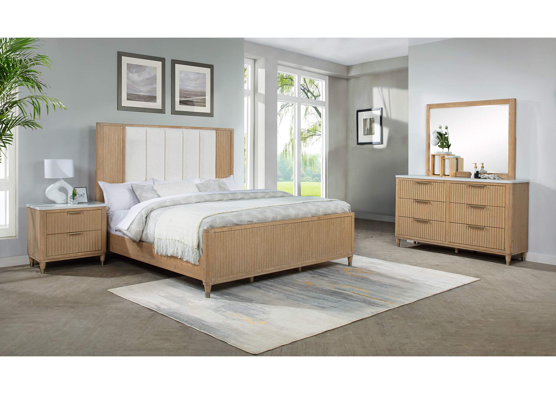 KARA NIGHT STAND-CERUSED - NATURAL image 6