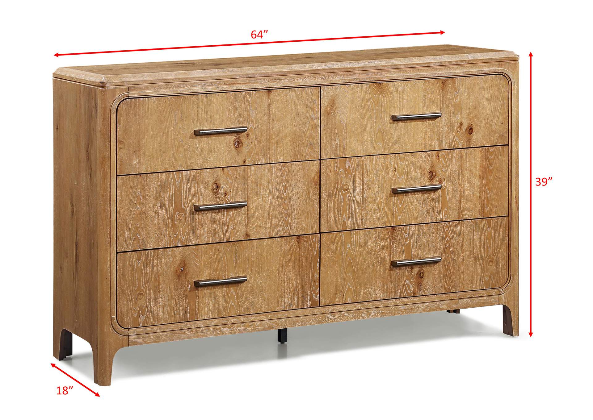 WESTCOTT DRESSER-CERUSED - NATURAL image 6