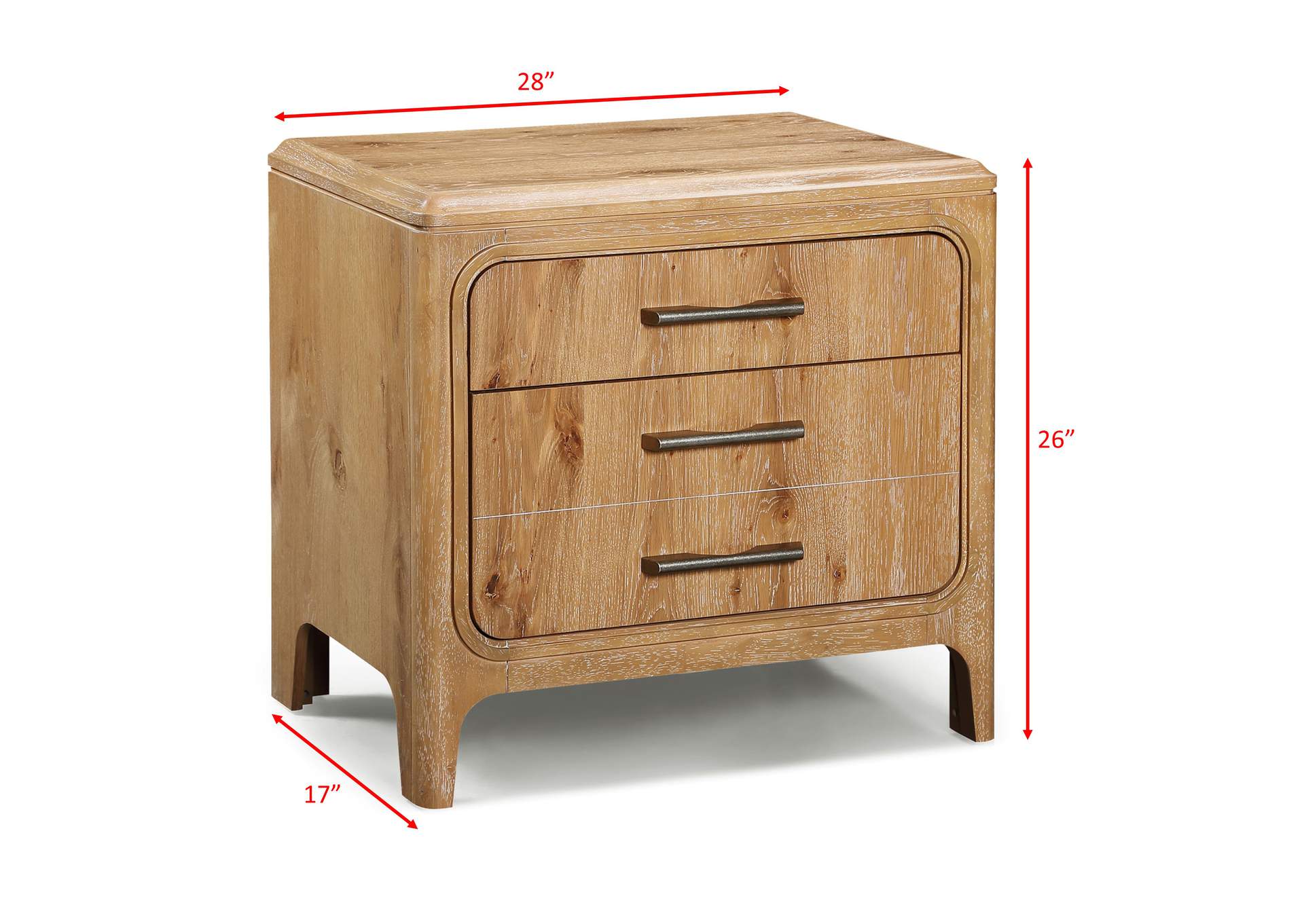 WESTCOTT NIGHT STAND-CERUSEDNATURAL image 6