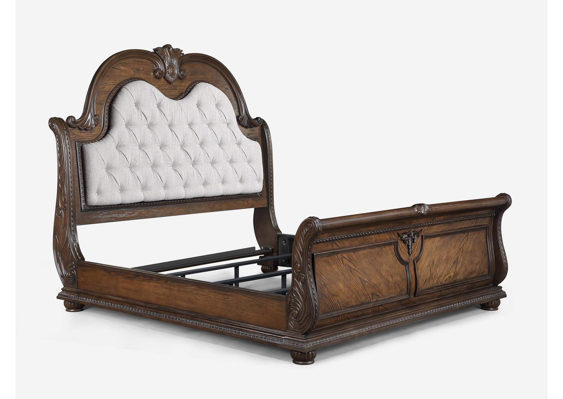 STANLEY KING BED - BROWN image 2