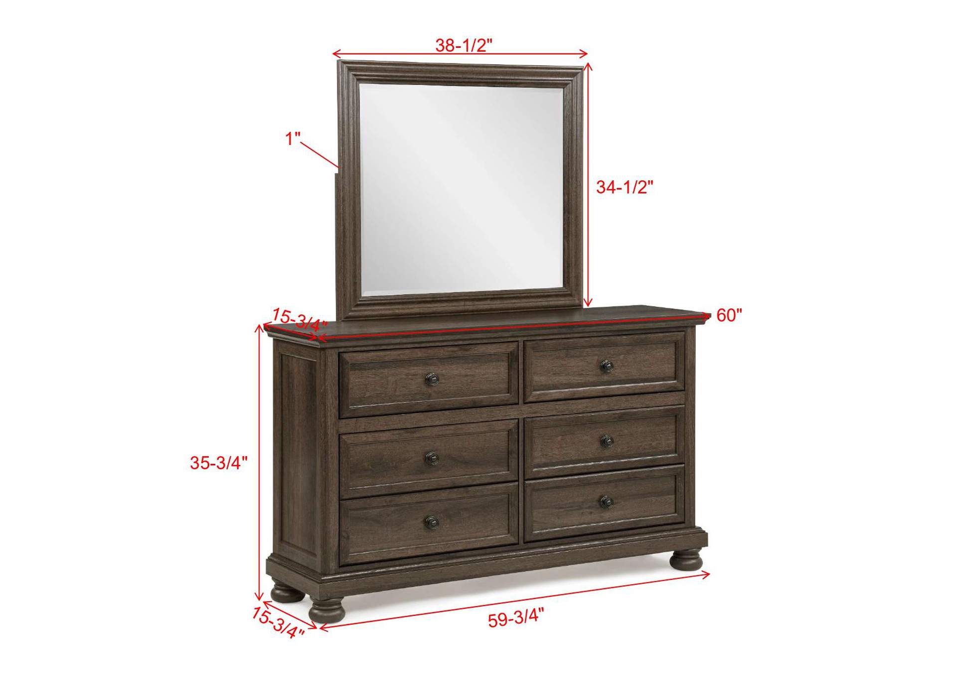 CLARIBELLE DRESSER - BROWN image 6