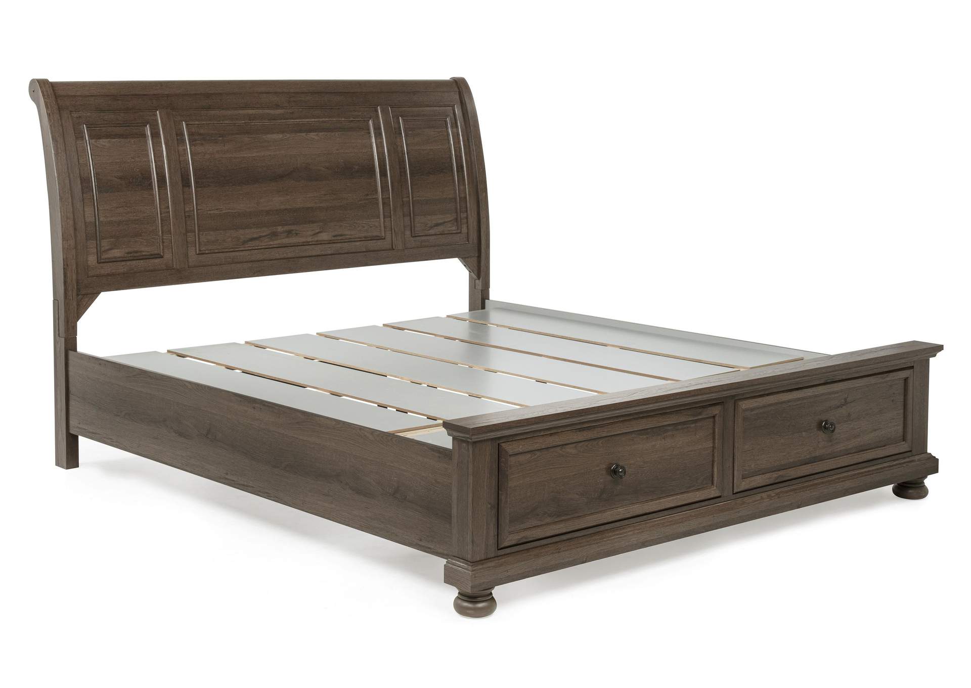 CLARIBELLE KING STORAGE BED HB - BROWN image 4
