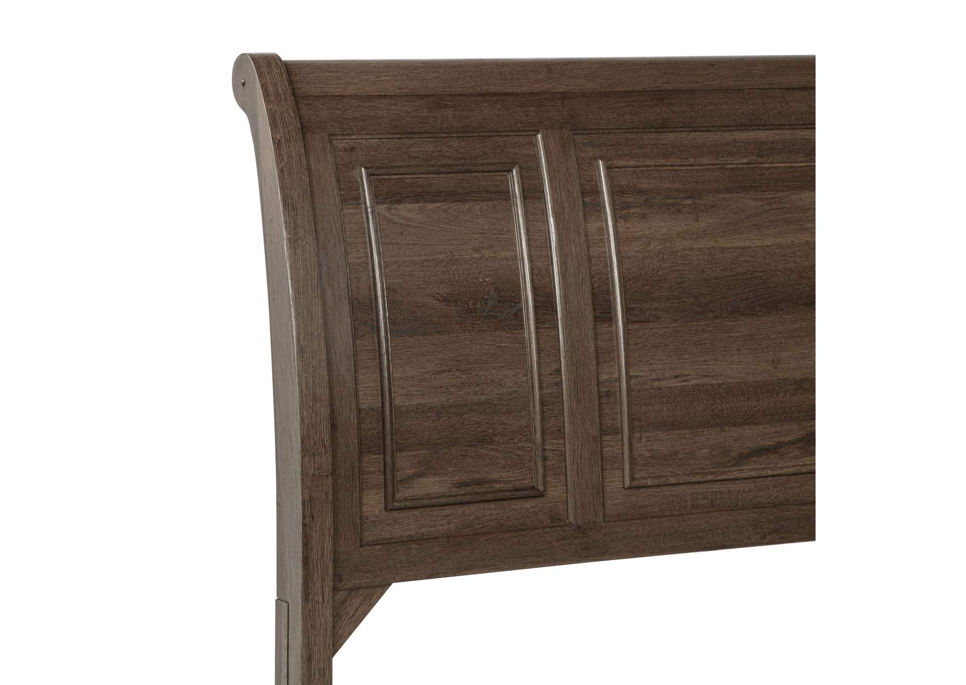 CLARIBELLE QUEEN STORAGE BED HB - BROWN image 4